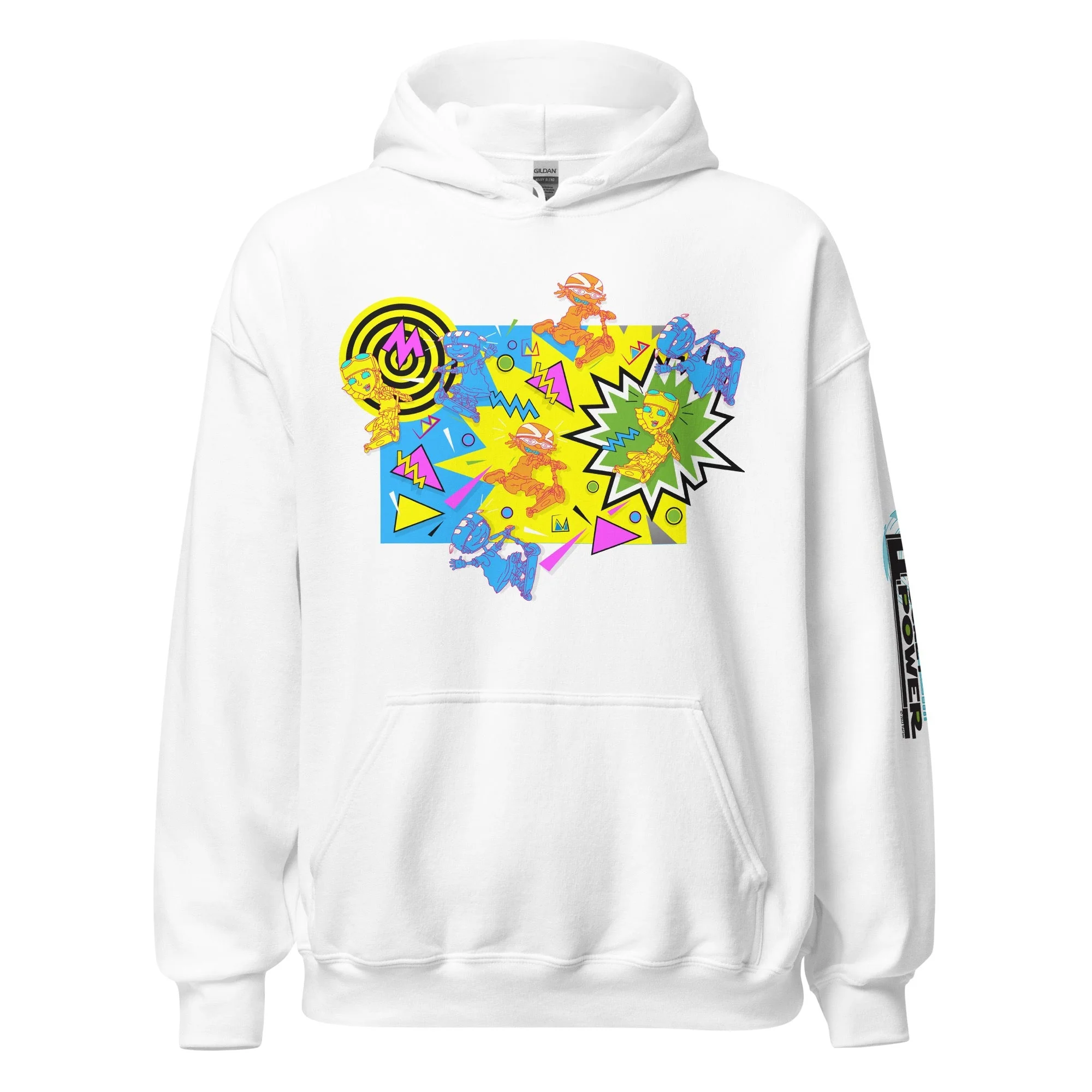 Rocket Power Board Life Adult Hooded Sweatshirt - Image 6