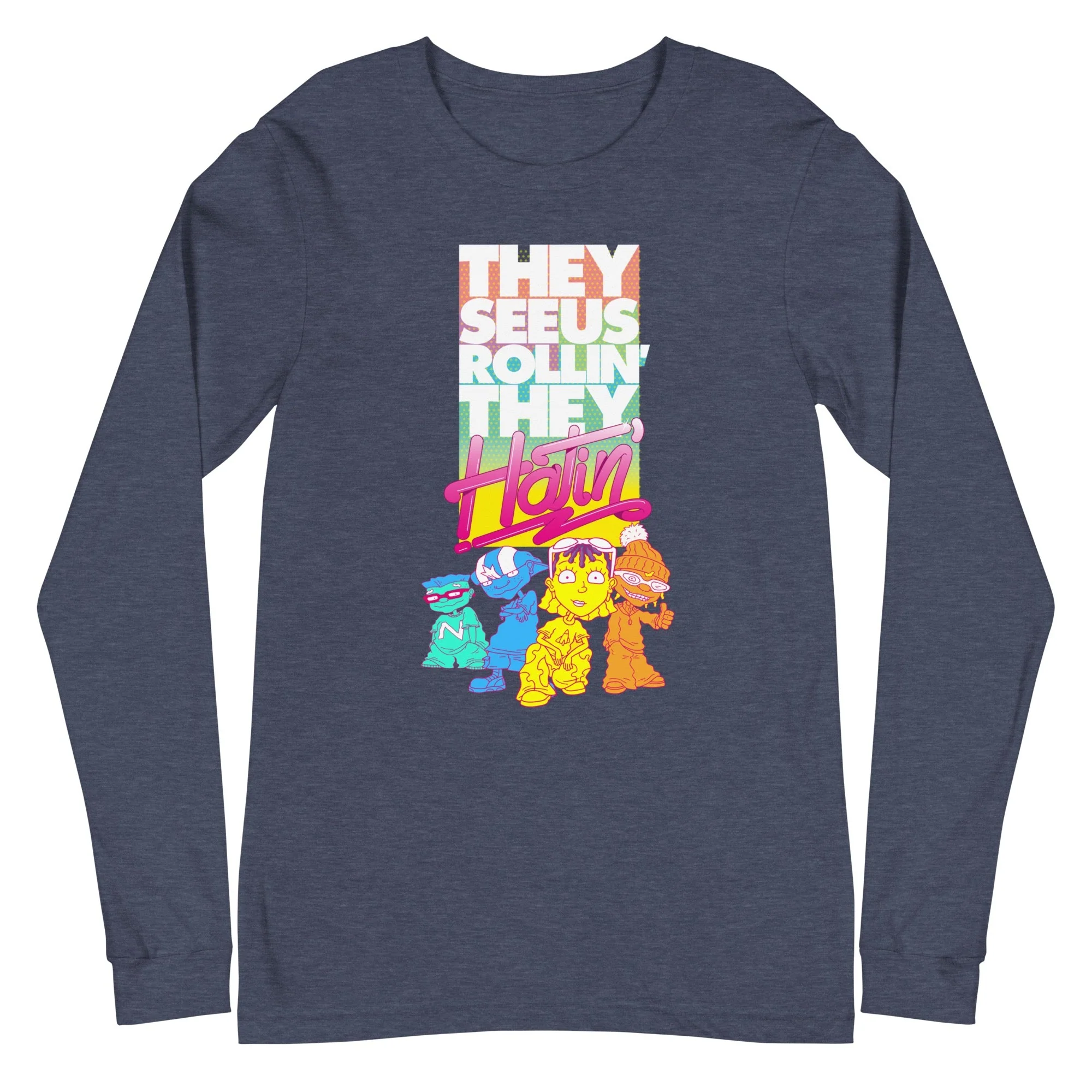 Rocket Power They See Us Rollin' Adult Long Sleeve Shirt - Image 6