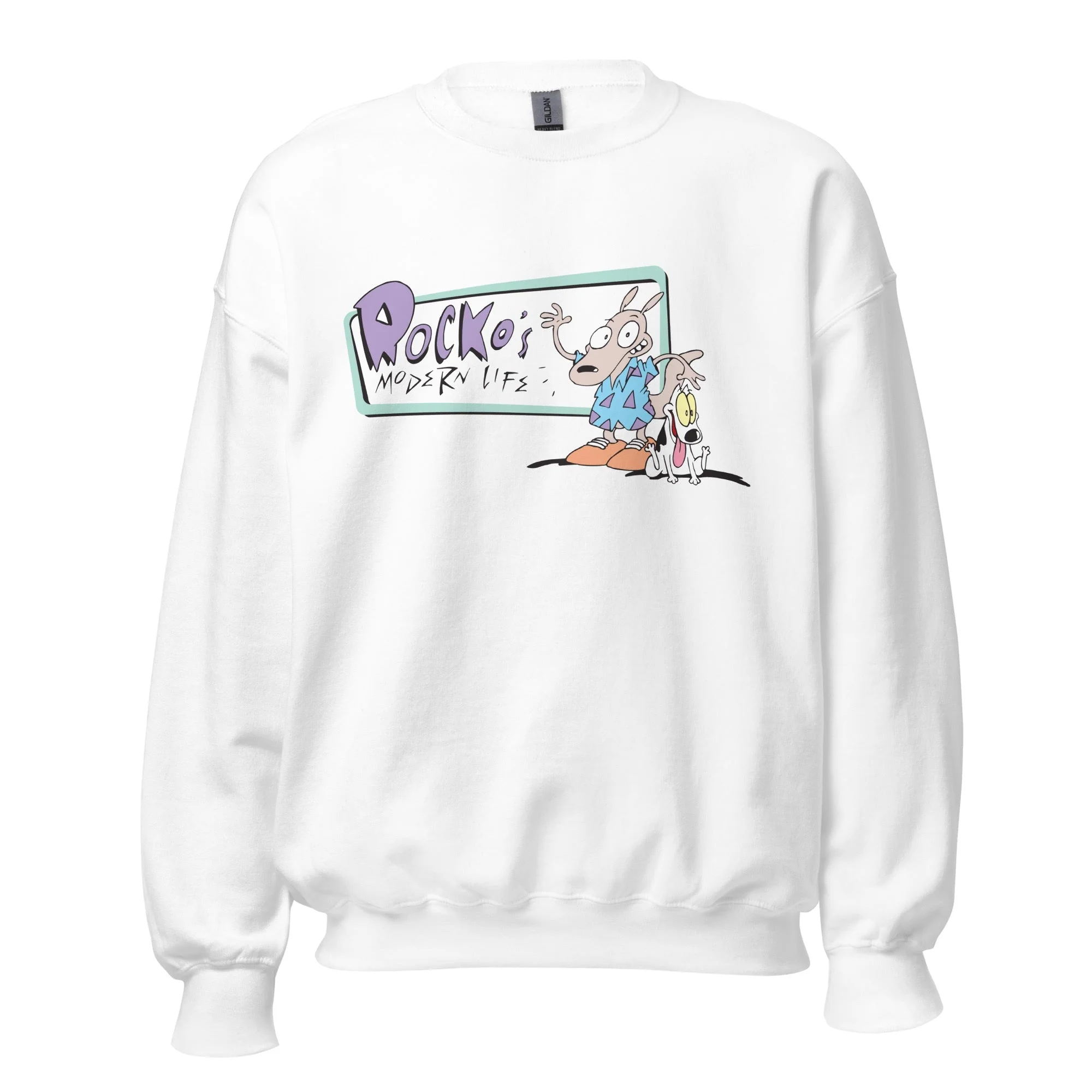 Rocko's Modern Life Logo Adult Crewneck Sweatshirt - Image 6