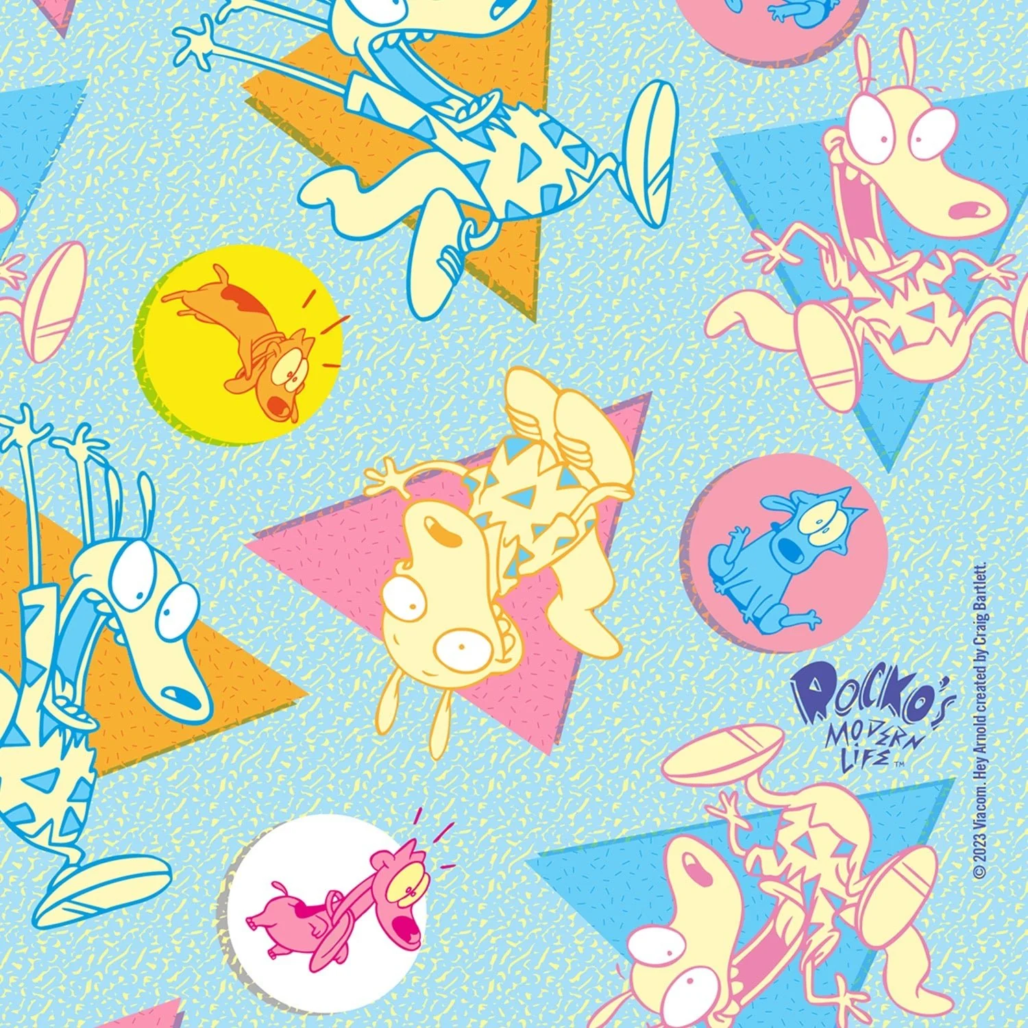 Rocko's Modern Life Pattern Pint Glass - Image 2
