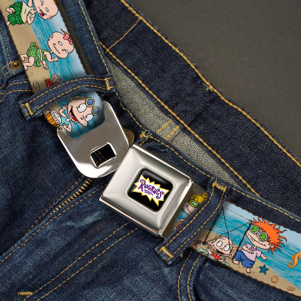Rugrats Logo Beach Play Scene Full Color Seatbelt Belt - Image 2
