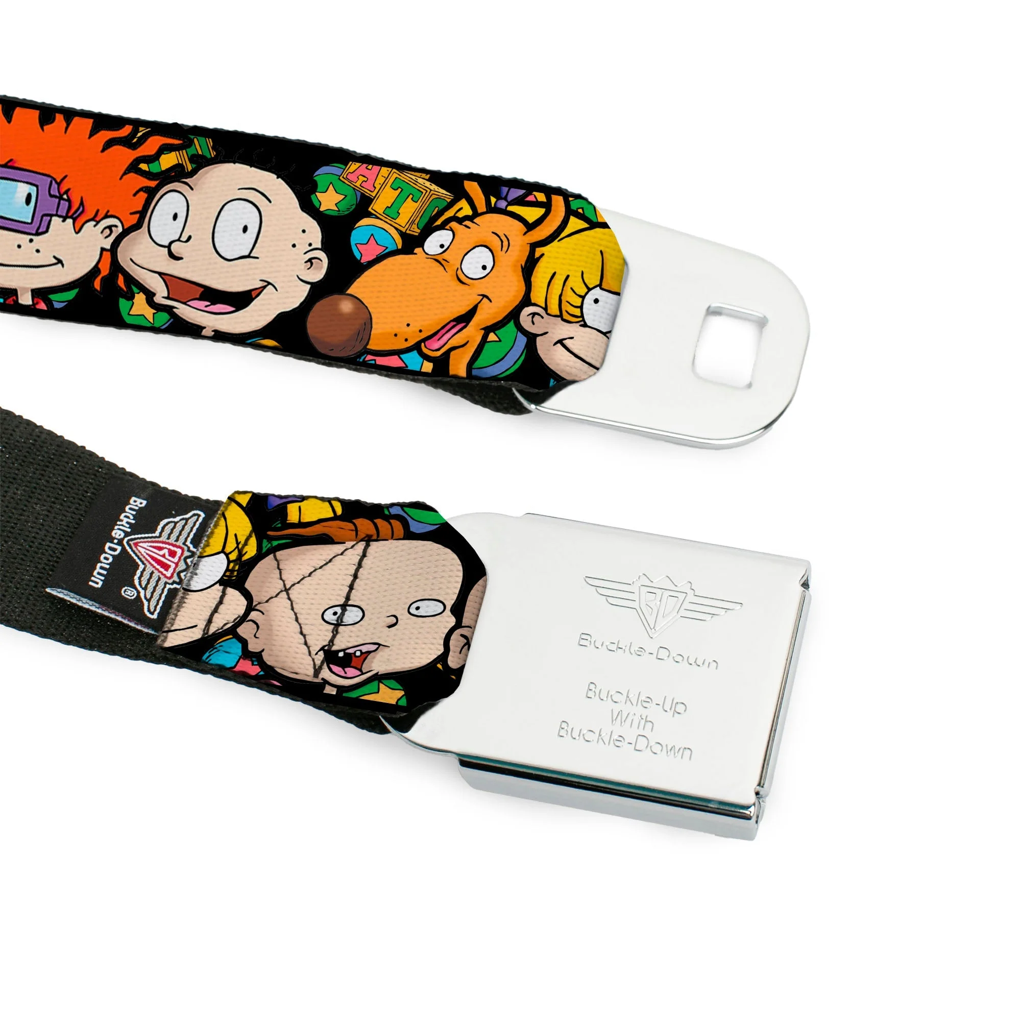 Rugrats Logo and Character Faces Close-Up Seatbelt Belt - Image 9