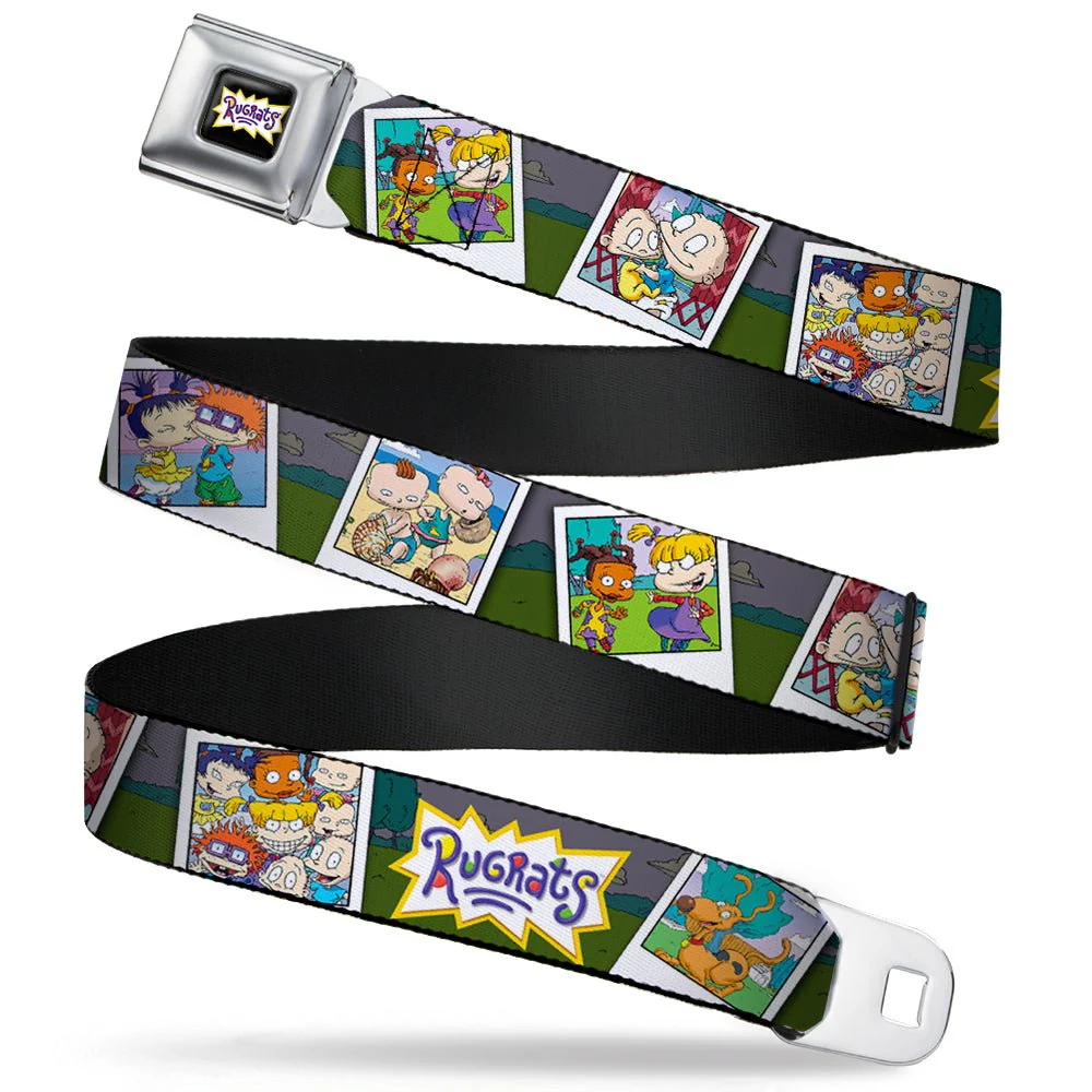Rugrats Character Snapshots Logo Full Color Seatbelt Belt
