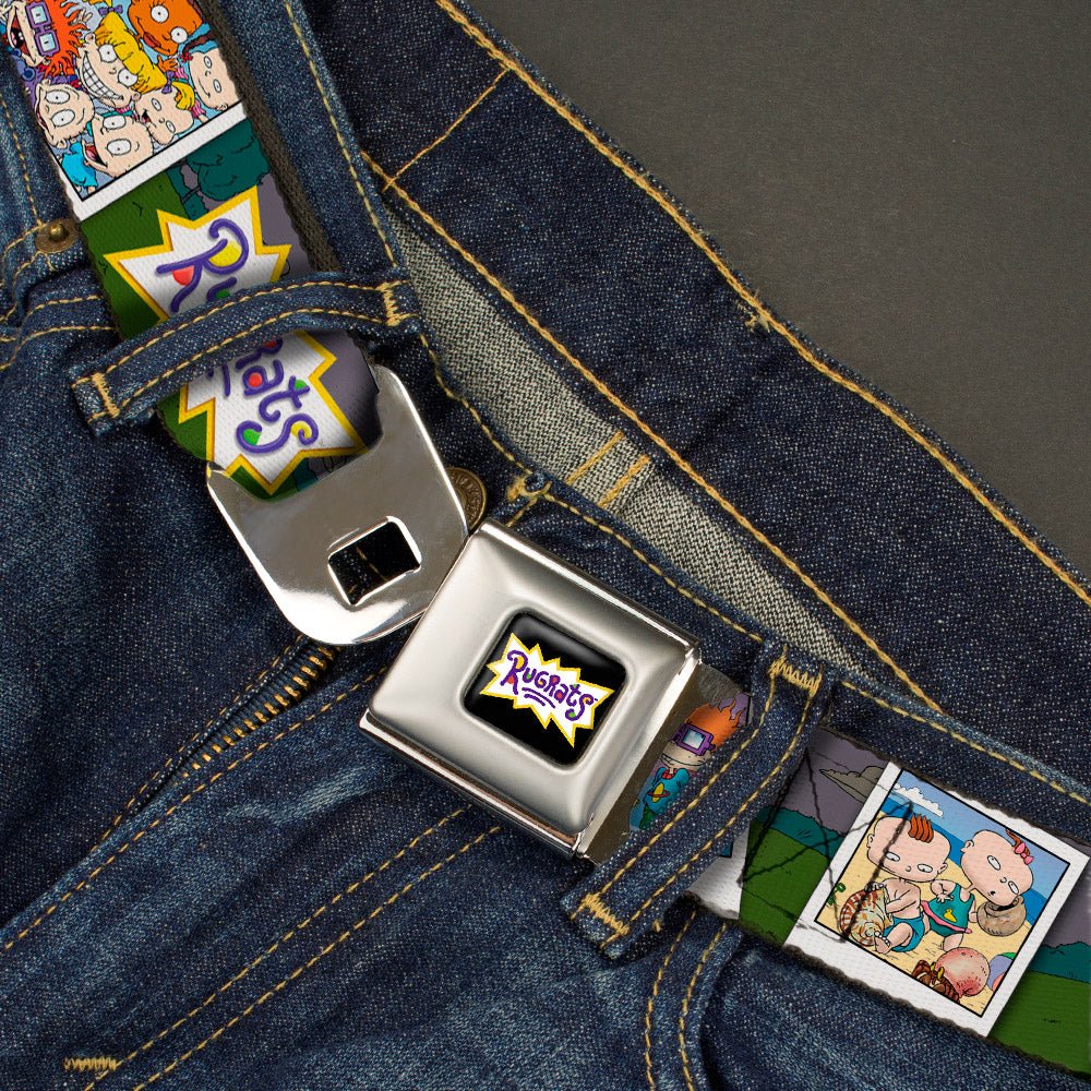 Rugrats Character Snapshots Logo Full Color Seatbelt Belt - Image 2