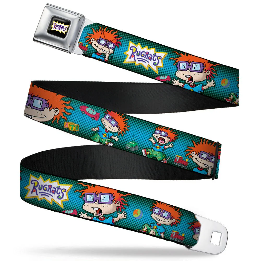 Rugrats Chuckie Poses Logo Full Color Seatbelt Belt