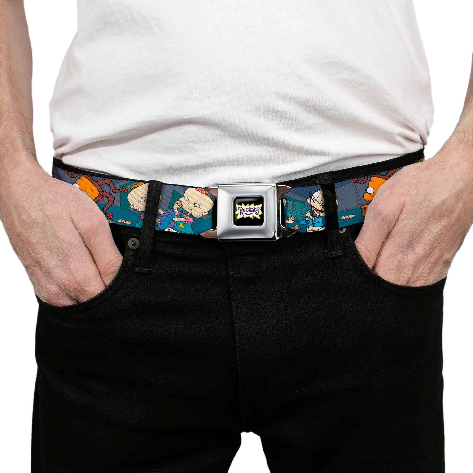 Rugrats Cookie Scene Logo Full Color Seatbelt Belt - Image 3