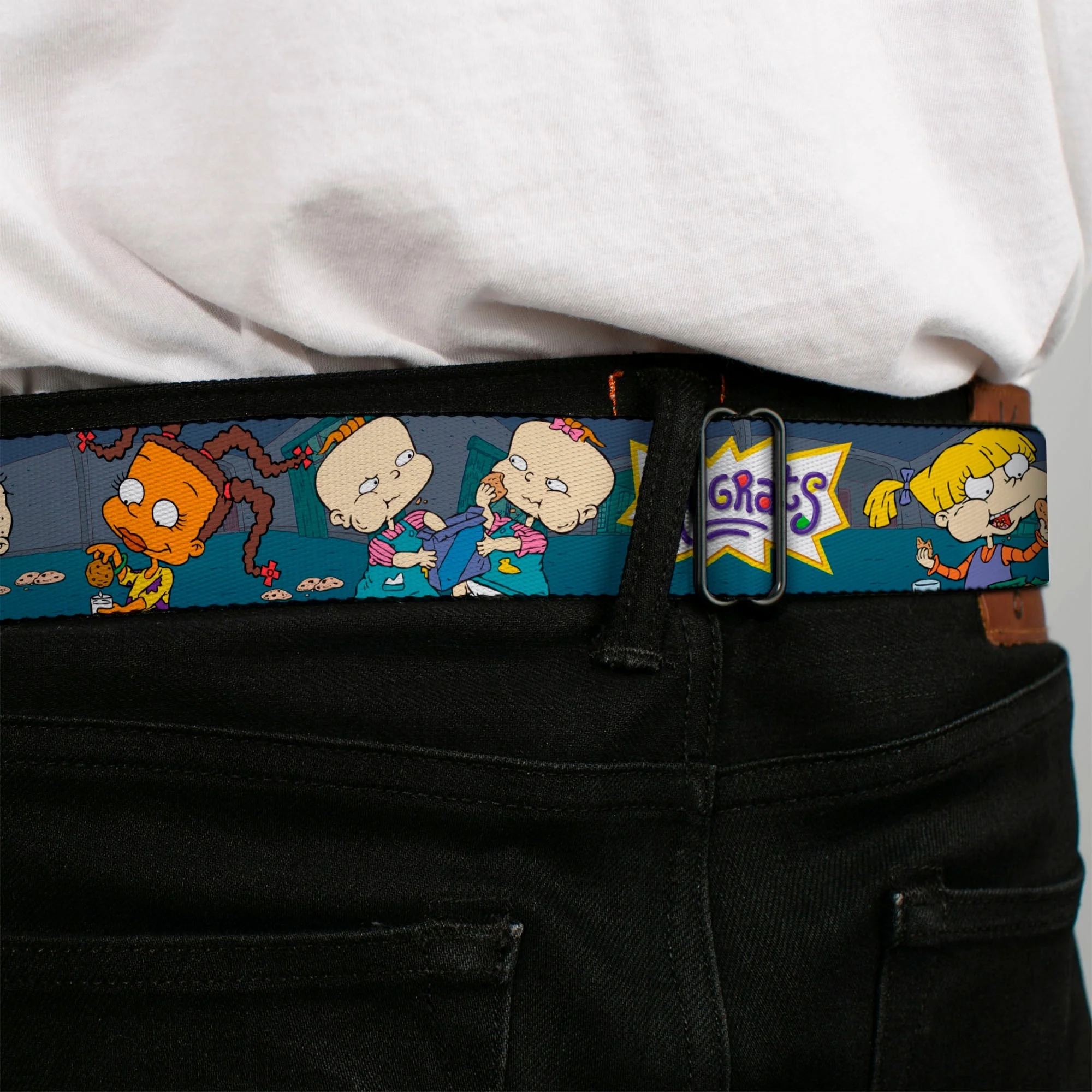 Rugrats Cookie Scene Logo Full Color Seatbelt Belt - Image 4