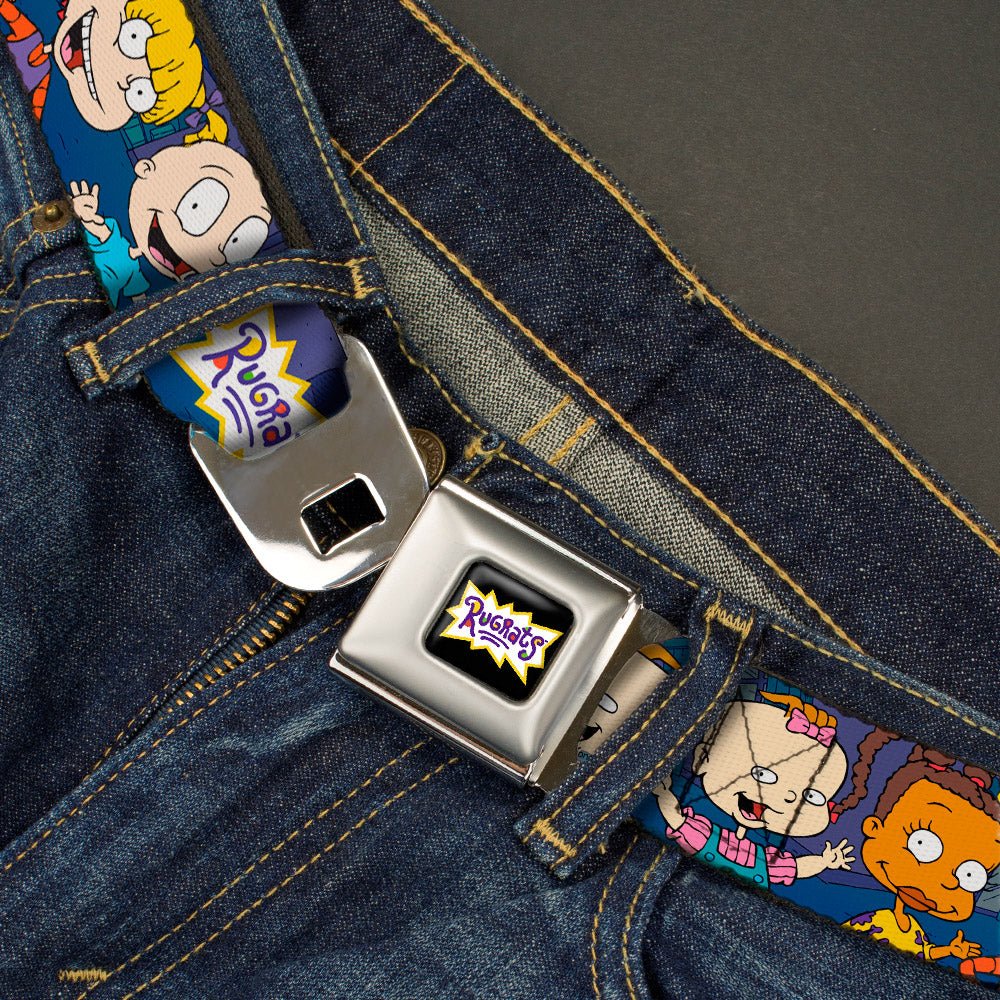 Rugrats Logo Full Color Group Pose Fashion Seatbelt Belt - Image 2