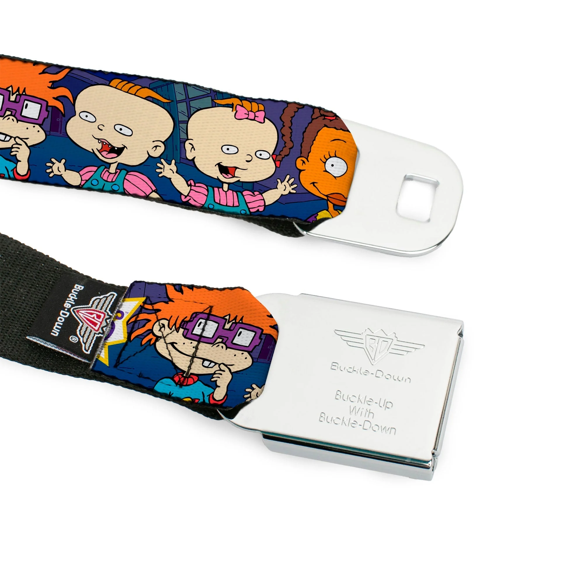 Rugrats Logo Full Color Group Pose Fashion Seatbelt Belt - Image 9