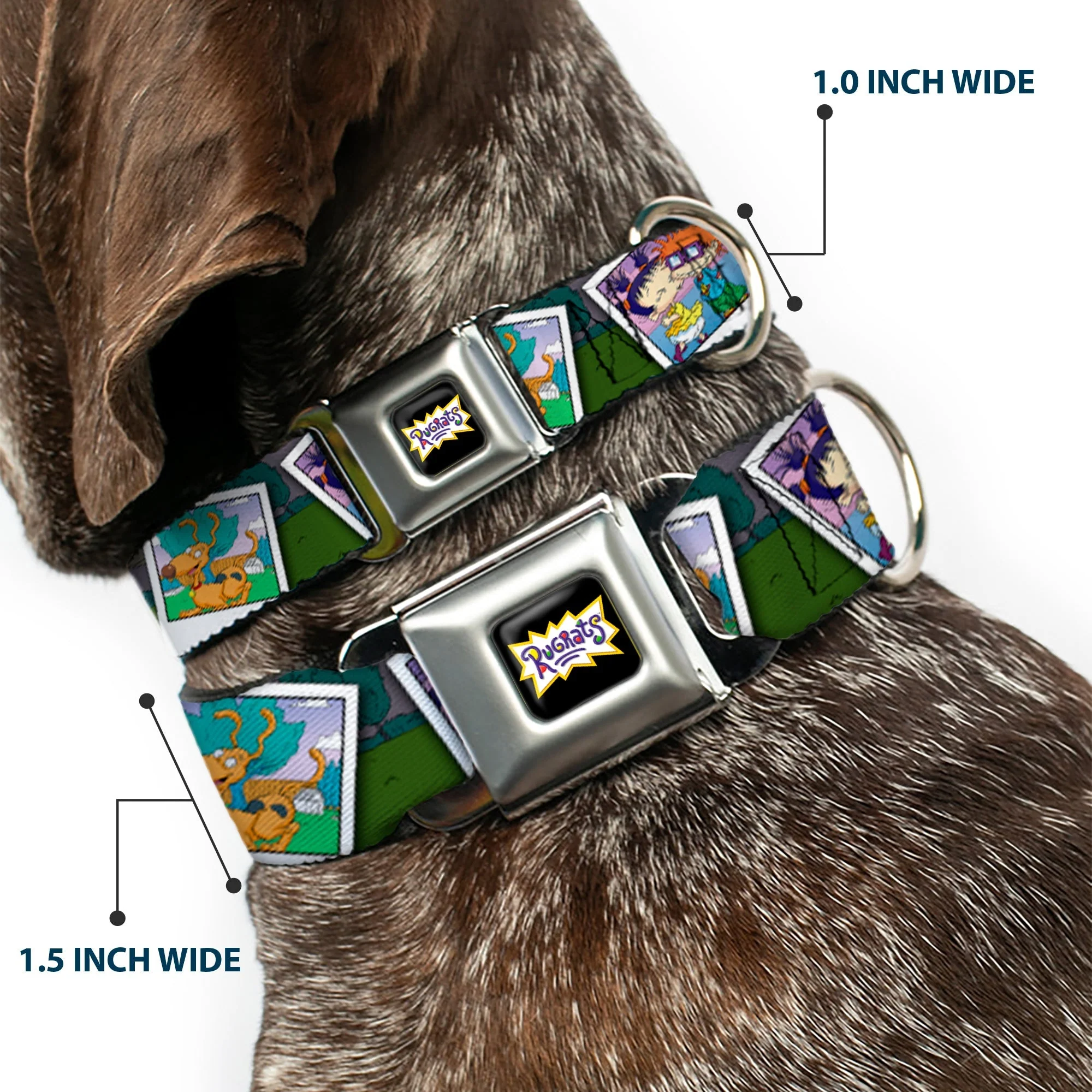 Rugrats Character Snapshots Seatbelt Buckle Dog Collar - Image 2