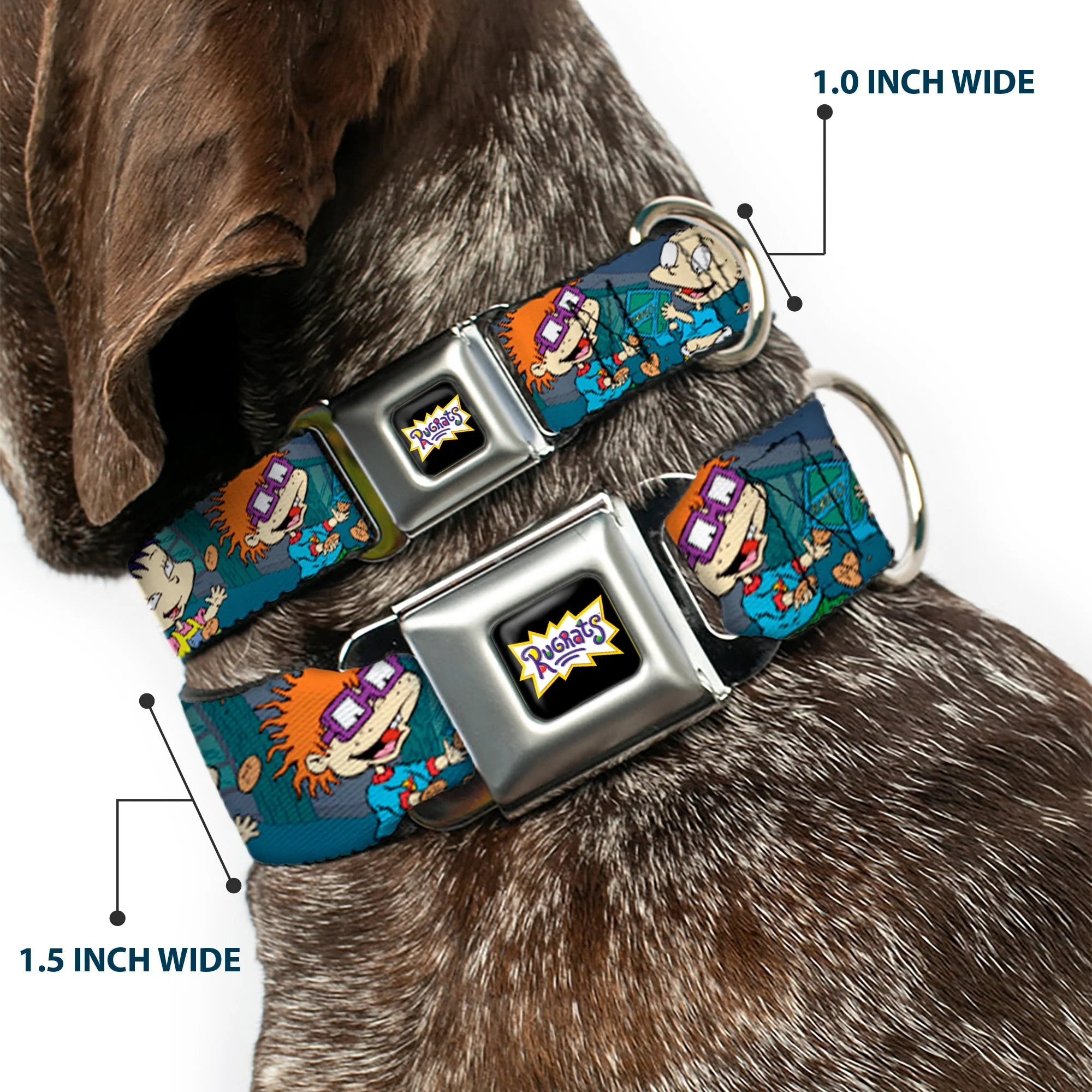 Rugrats Cookie Scene Logo Seatbelt Buckle Dog Collar - Image 2
