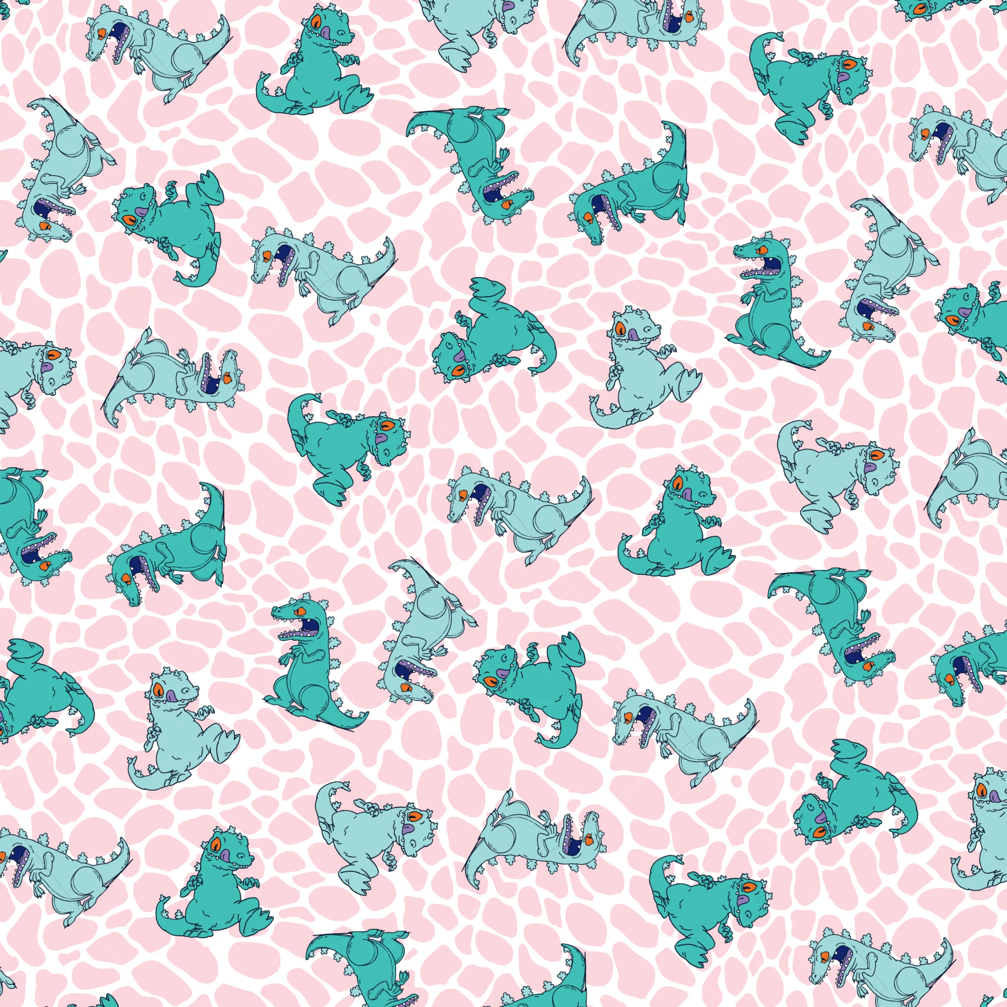 Rugrats Reptar Grey Sherpa Blanket - Image 3