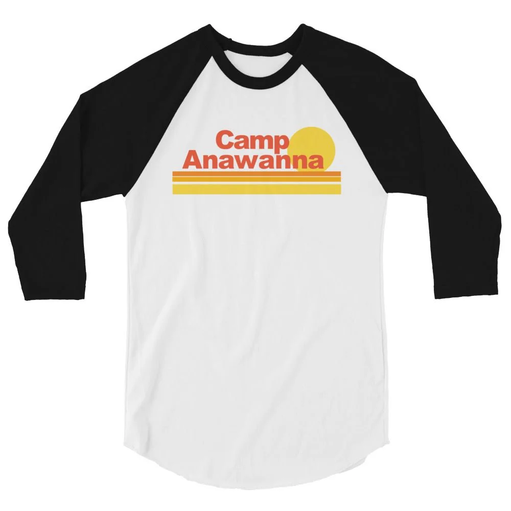 Salute Your Shorts Camp Anawanna Sunrise Unisex 3/4 Sleeve Raglan Shirt - Image 6