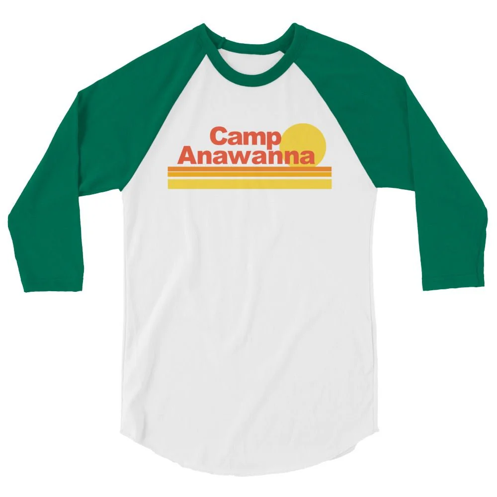 Salute Your Shorts Camp Anawanna Sunrise Unisex 3/4 Sleeve Raglan Shirt - Image 8