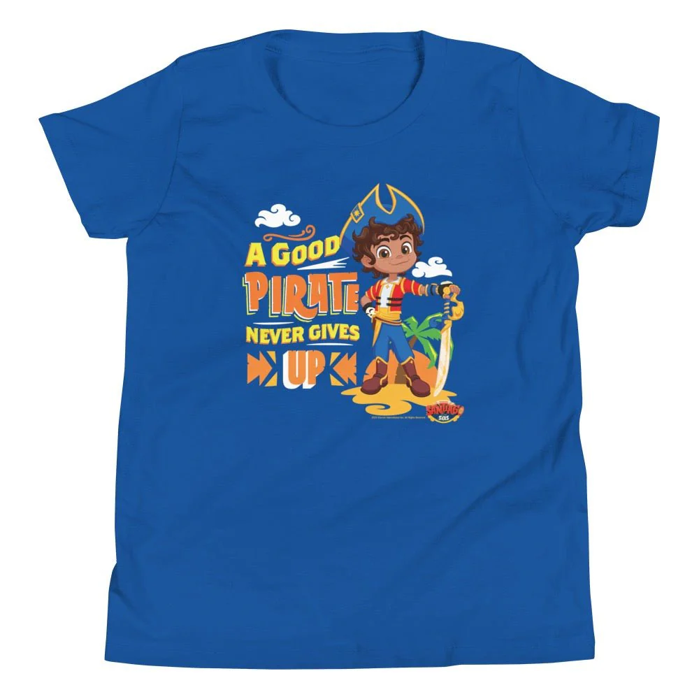 Santiago of the Seas A Good Pirate Never Gives Up Kids Premium T-Shirt - Image 6