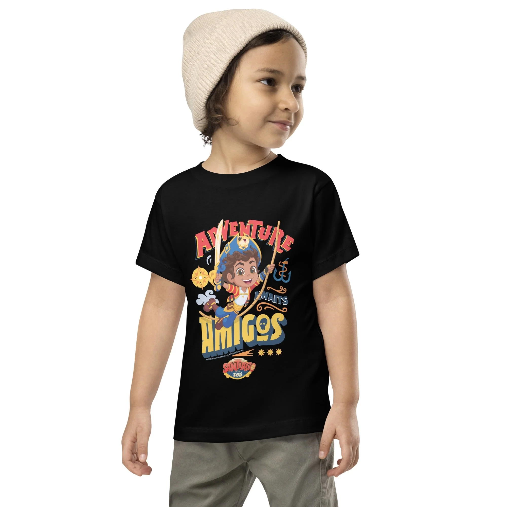 Santiago of the Seas Adventure Awaits, Amigos Youth T-Shirt - Image 3