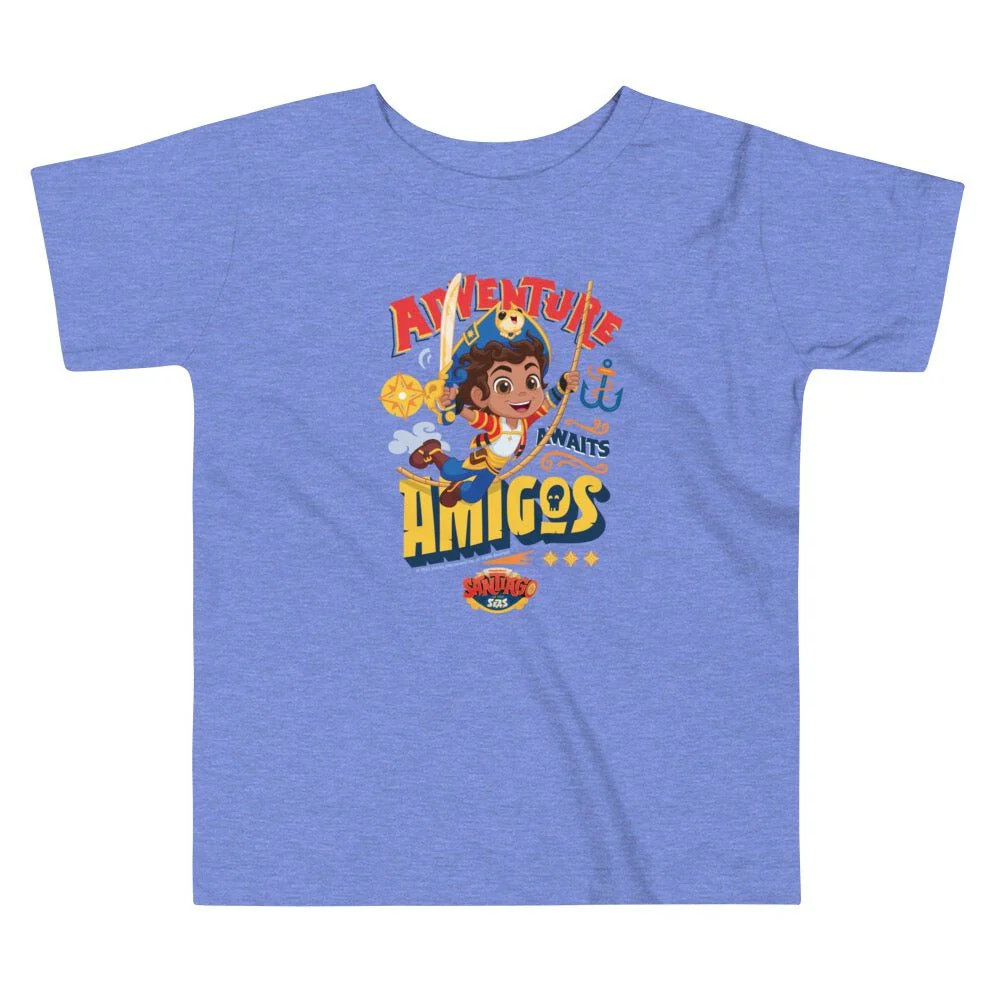 Santiago of the Seas Adventure Awaits, Amigos Youth T-Shirt - Image 4