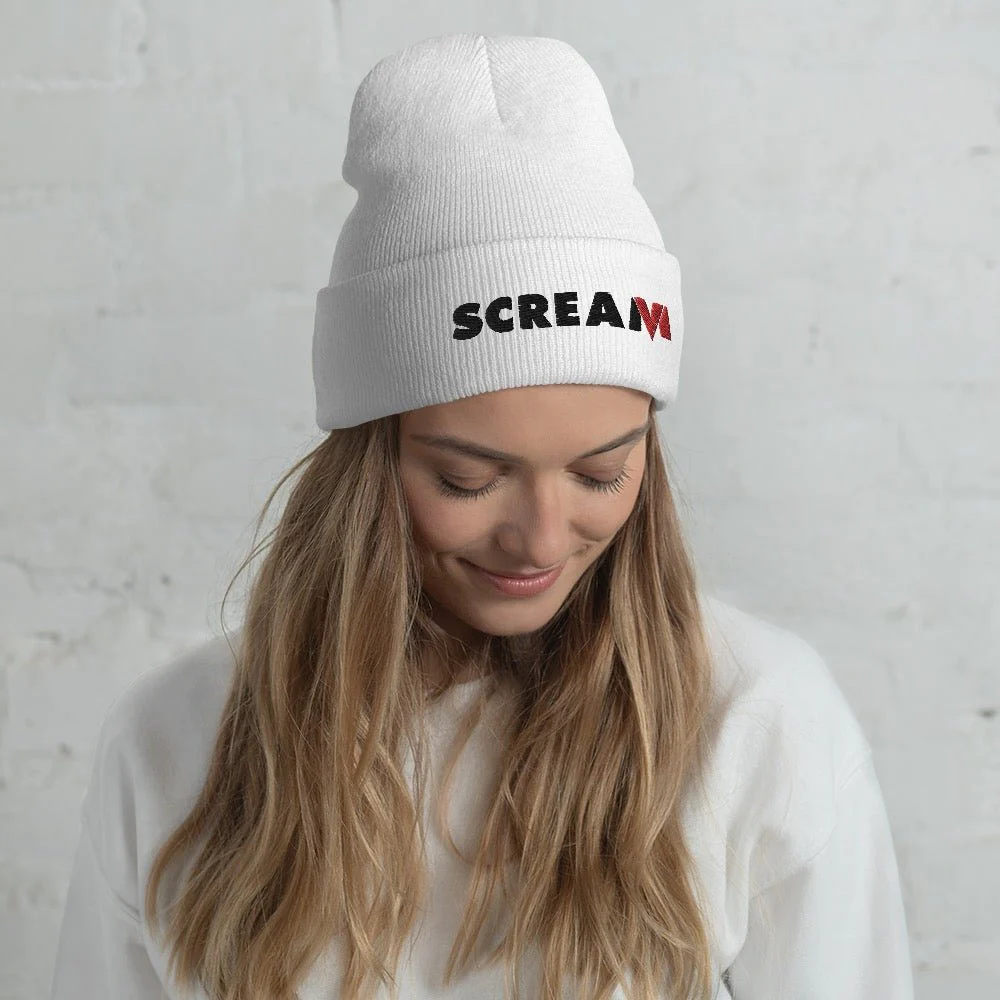 Scream VI Logo Embroidered Cuffed Beanie - Image 3