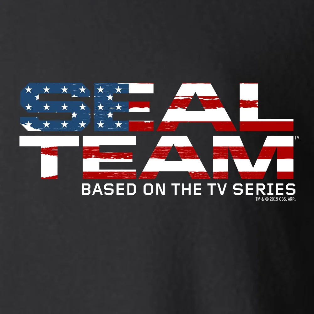 SEAL Team American Flag Logo Fleece Zip-Up Hooded Sweatshirt - Image 2