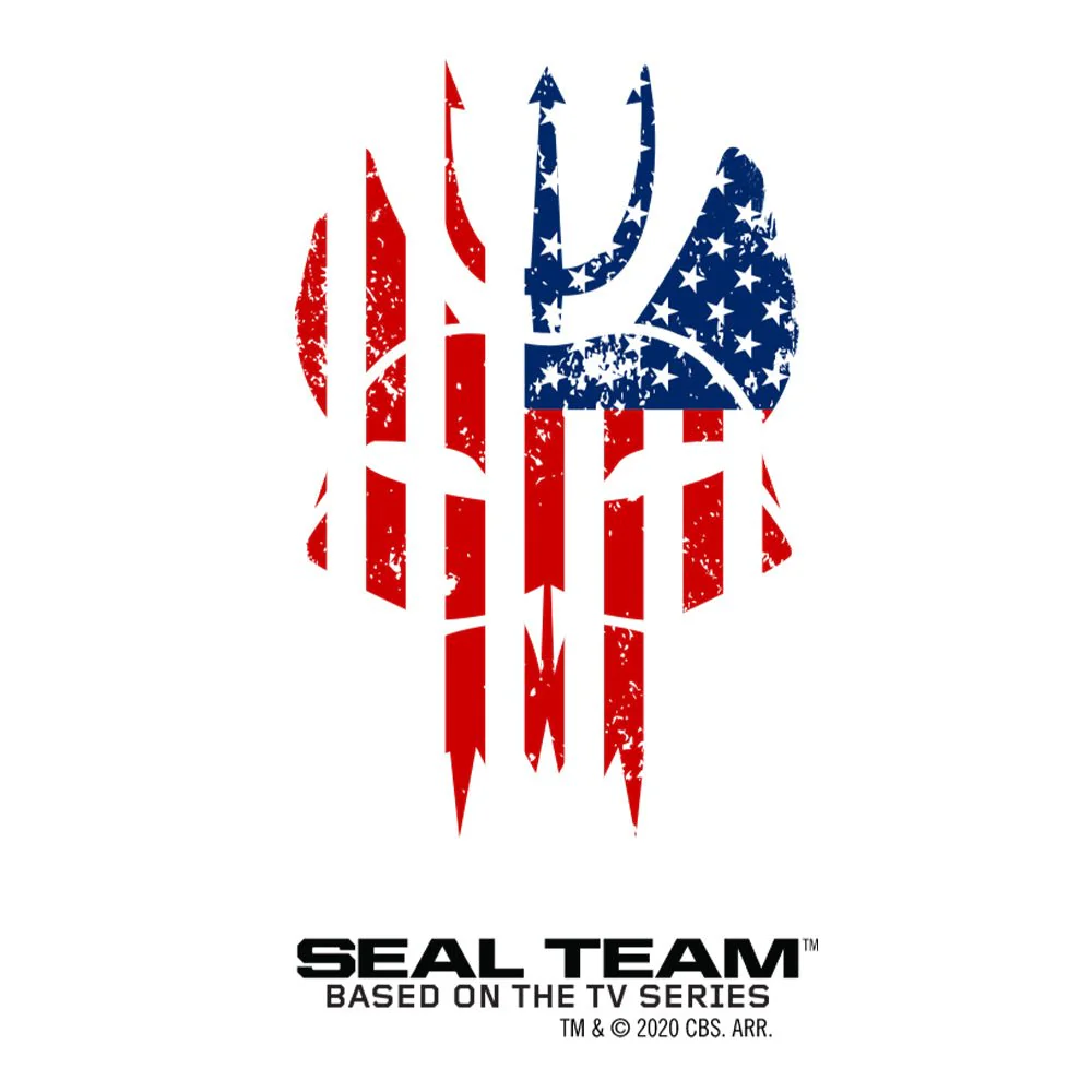 SEAL Team Bravo American Flag 20 oz Screw Top Water Bottle with Straw - Image 2