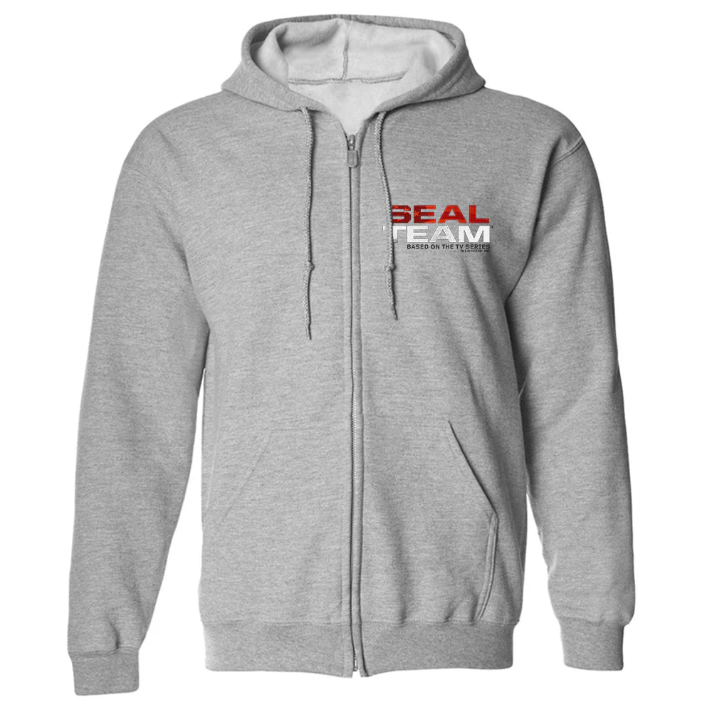 SEAL Team Stacked Logo Fleece Zip-Up Hooded Sweatshirt - Image 2