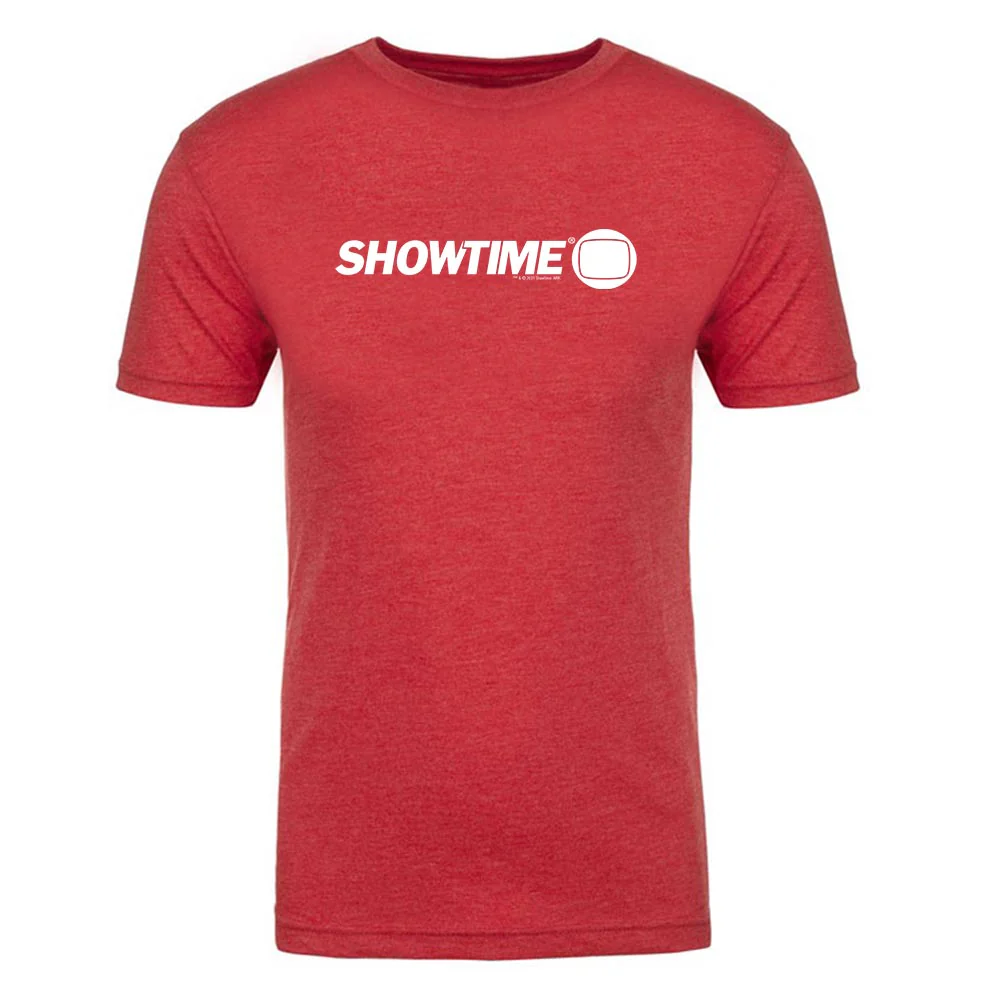 SHOWTIME Retro Logo Men's Tri-Blend T-Shirt - Image 3