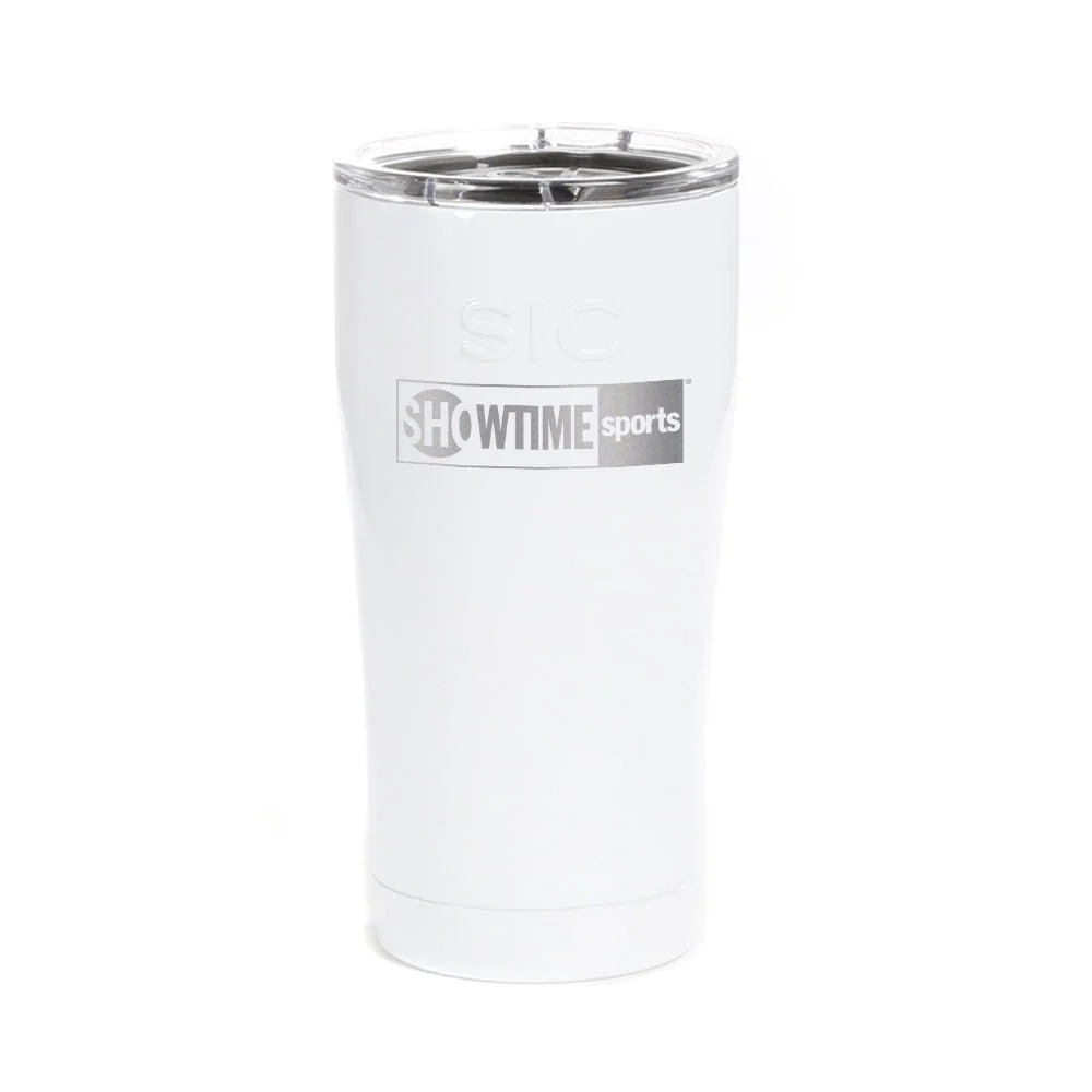SHOWTIME Sports Black & White Outline Logo Laser Engraved SIC Tumbler - Image 3