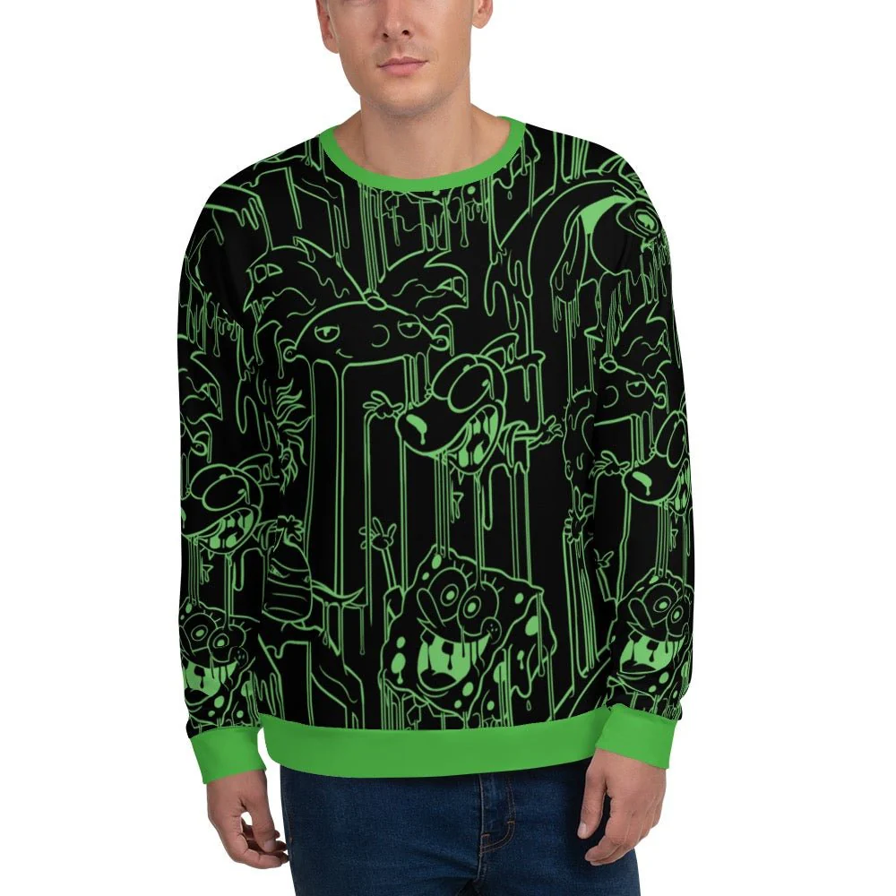 Slime Character Drip Unisex Crew Neck Sweatshirt - Image 3