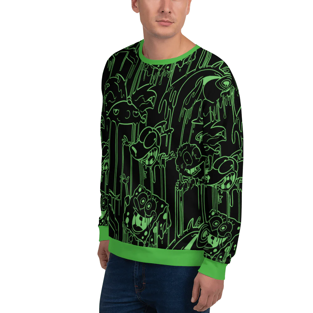Slime Character Drip Unisex Crew Neck Sweatshirt - Image 5