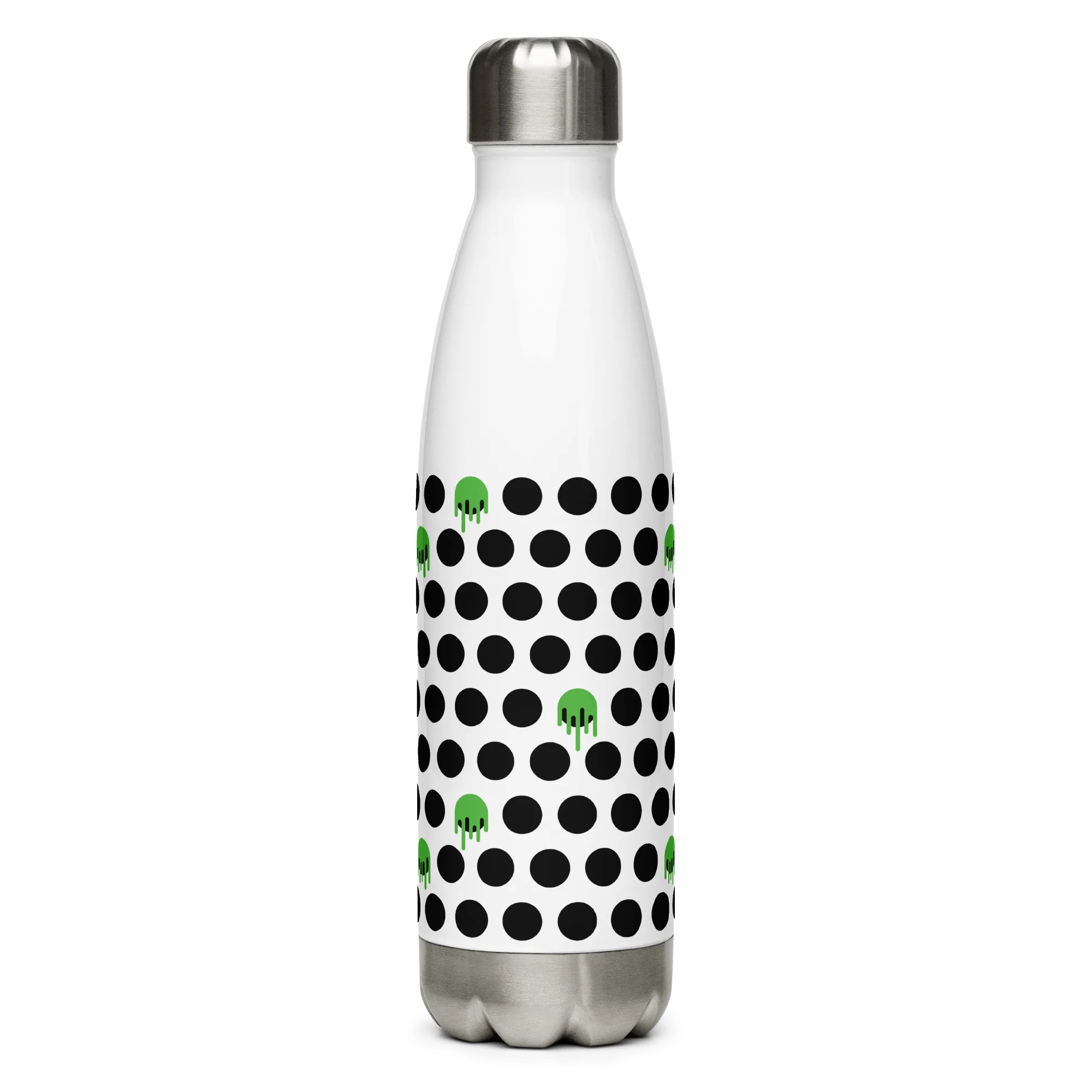 Slime Dots Stainless Steel Water Bottle - Image 2
