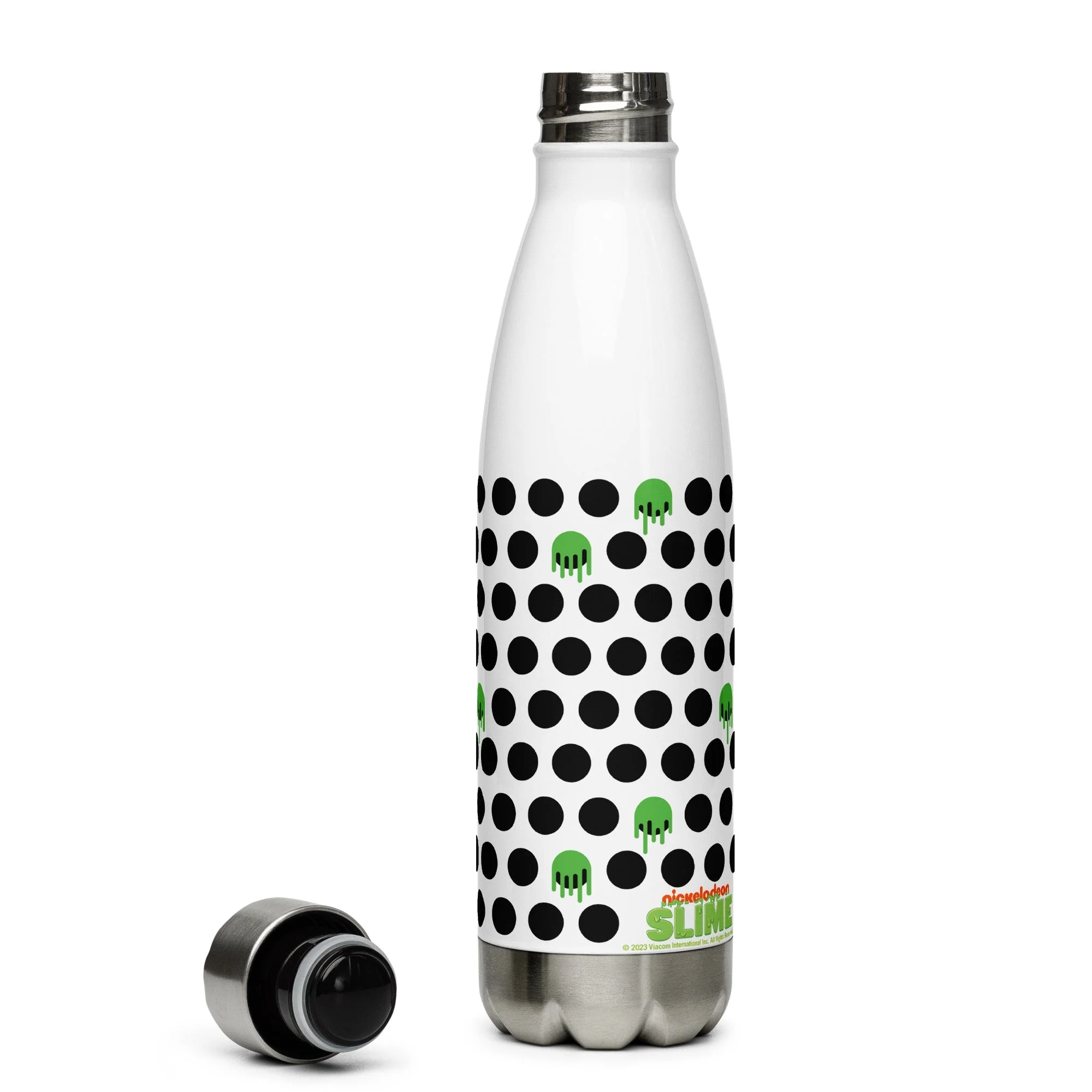 Slime Dots Stainless Steel Water Bottle - Image 3