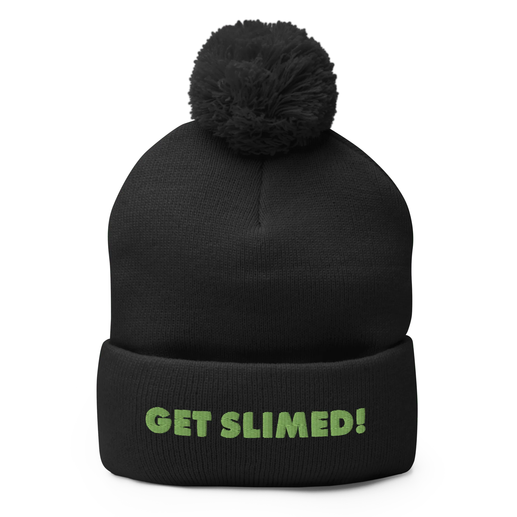Slime Get Slimed! Pom Pom Knit Beanie