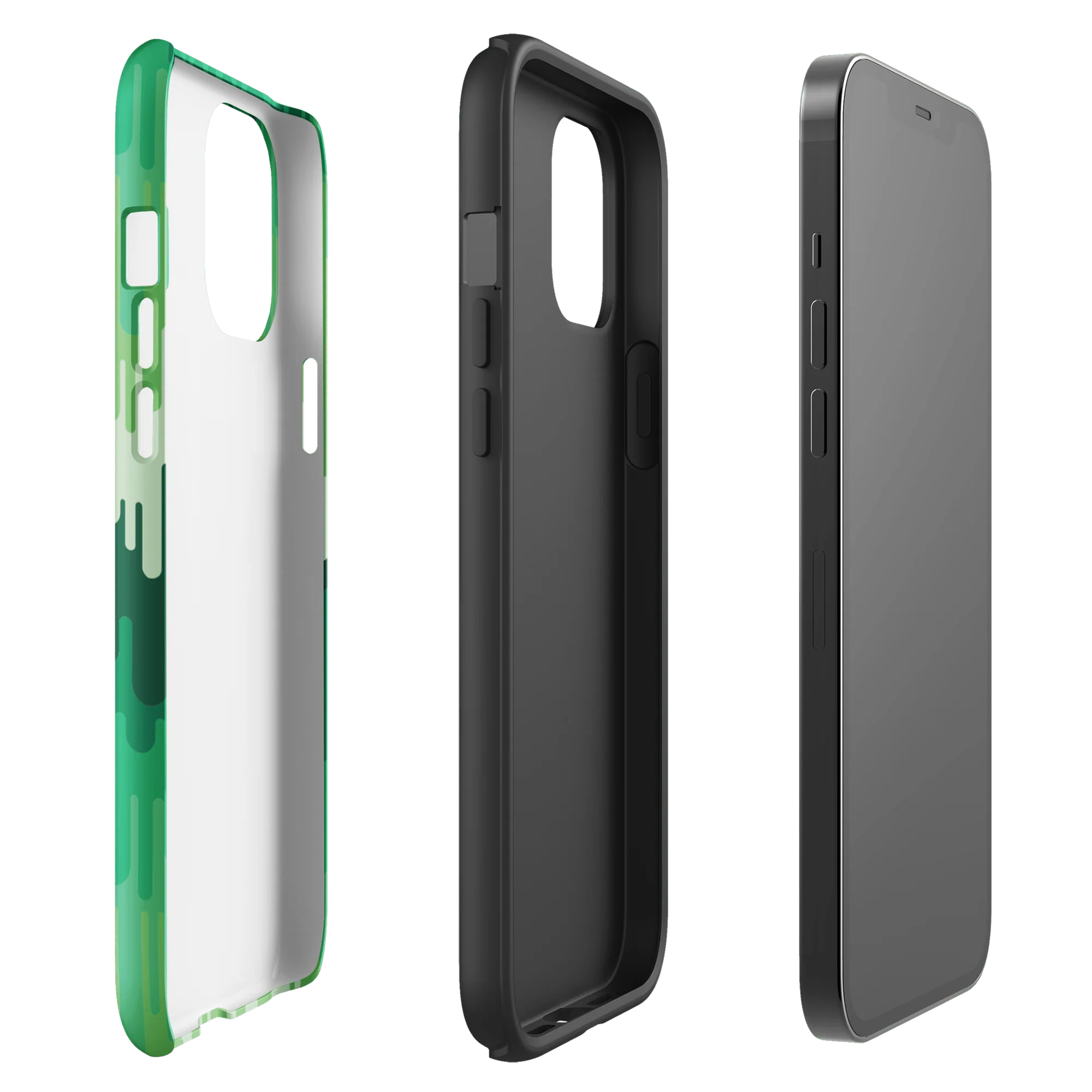 Slime Ombre Green Tough Phone Case - iPhone - Image 11