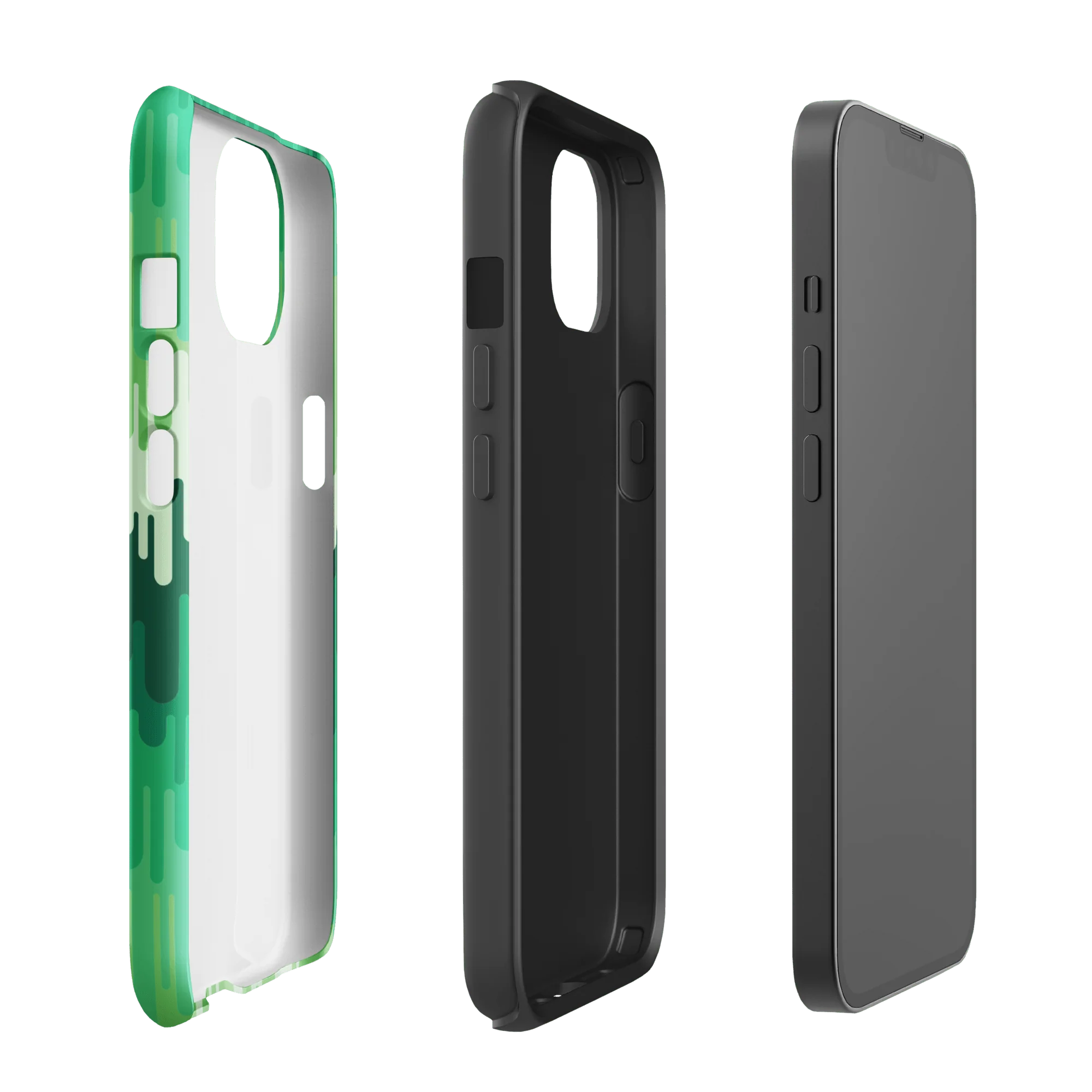 Slime Ombre Green Tough Phone Case - iPhone - Image 14
