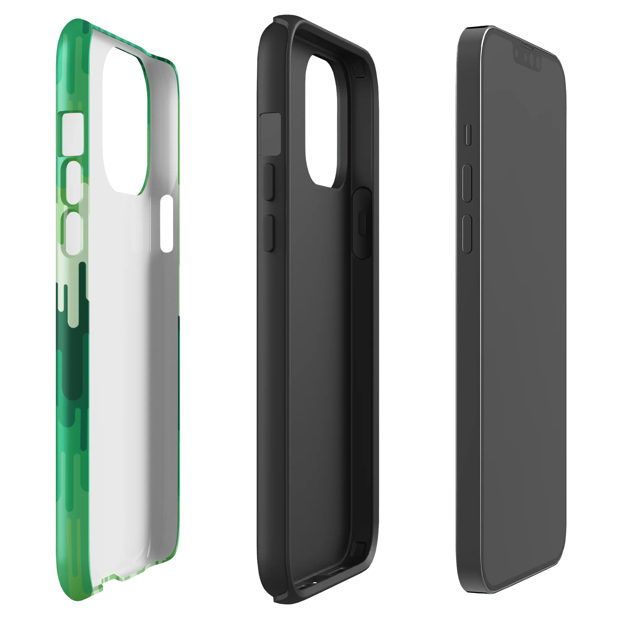 Slime Ombre Green Tough Phone Case - iPhone - Image 24