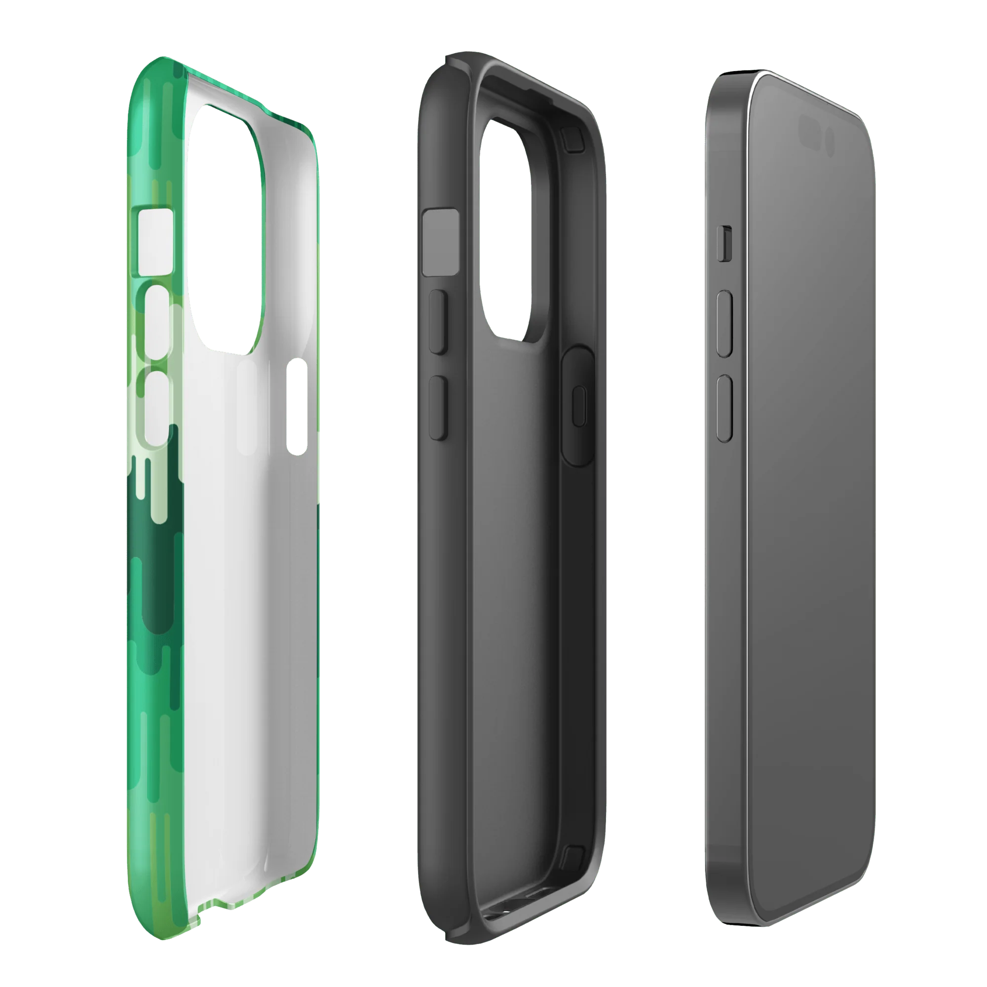 Slime Ombre Green Tough Phone Case - iPhone - Image 32