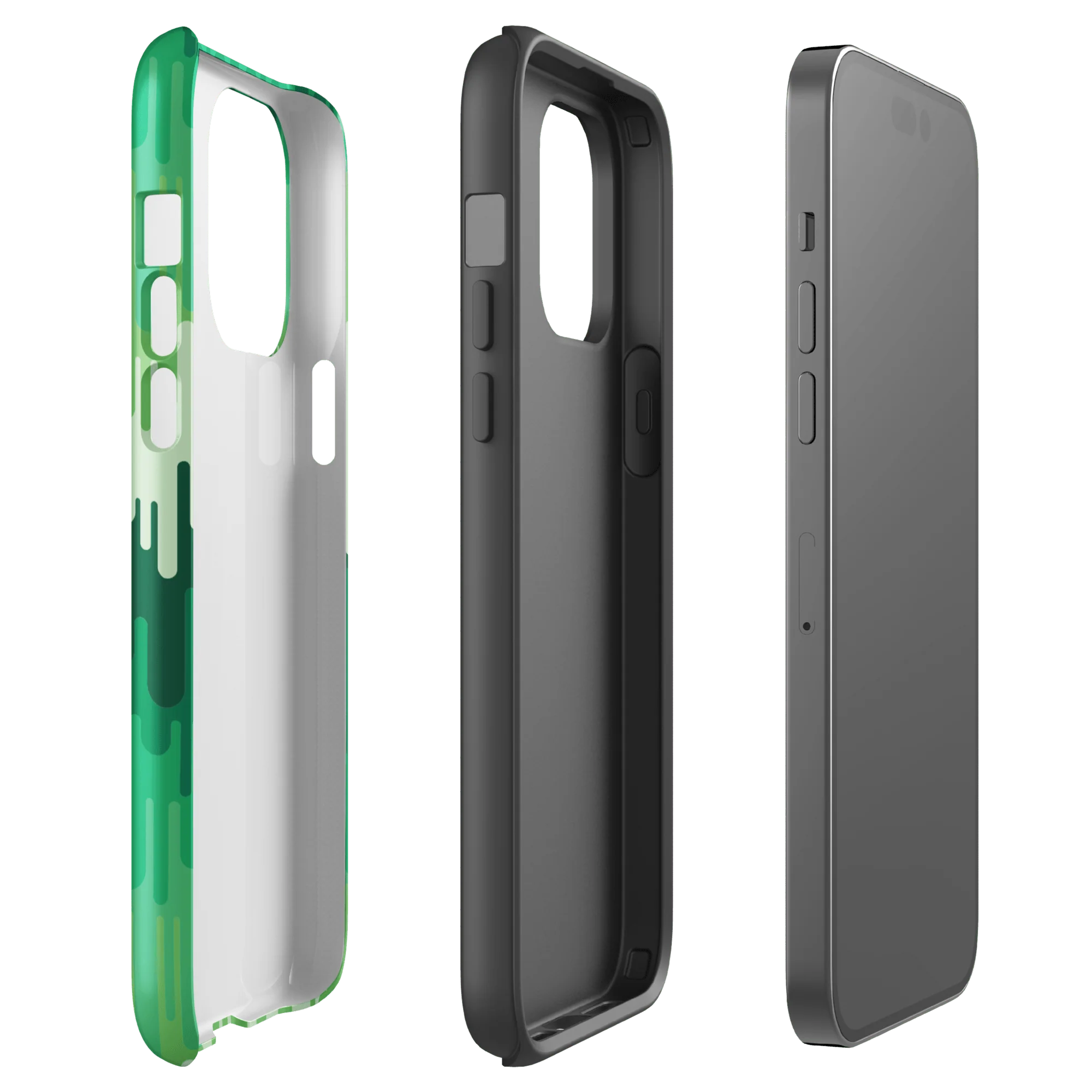 Slime Ombre Green Tough Phone Case - iPhone - Image 35