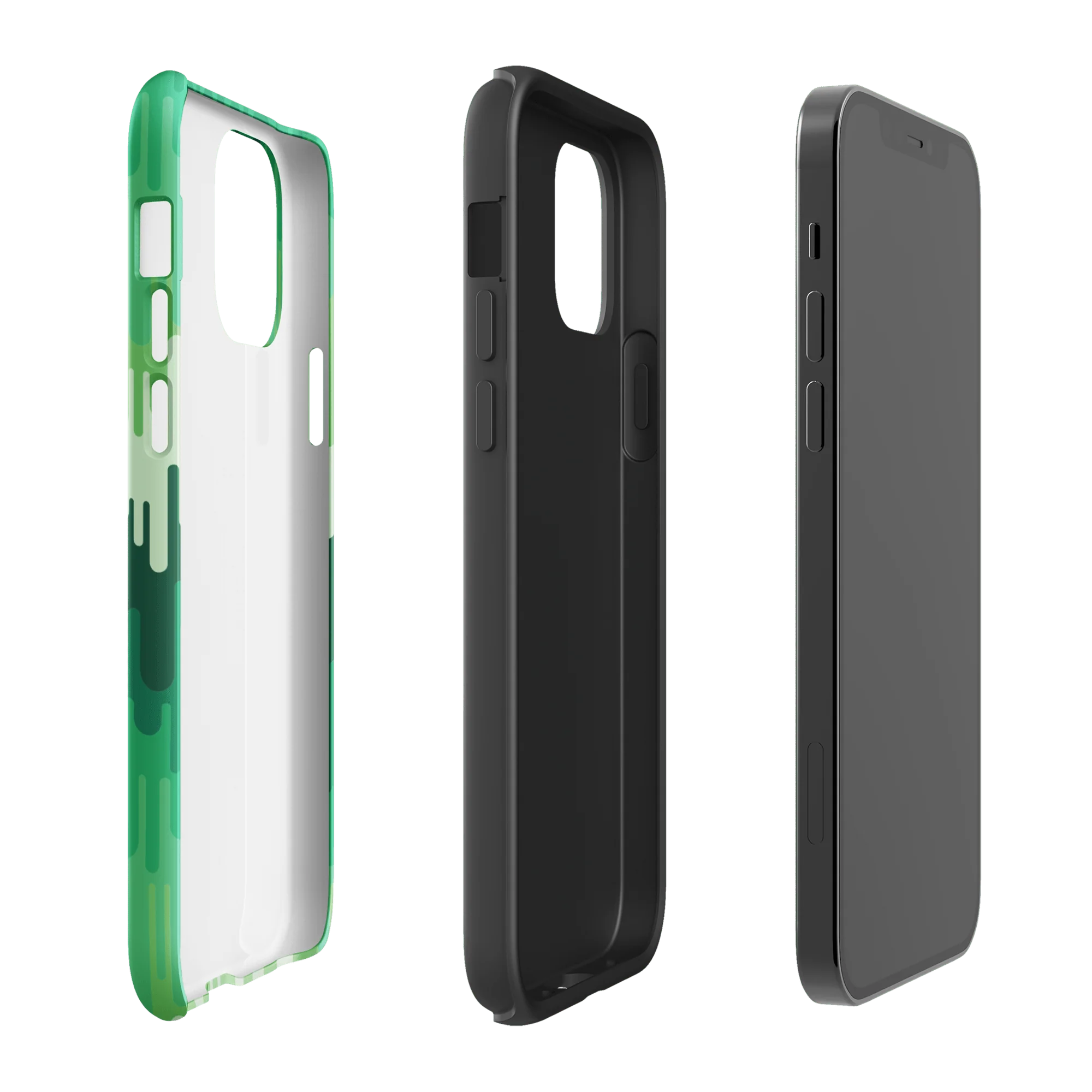 Slime Ombre Green Tough Phone Case - iPhone - Image 8