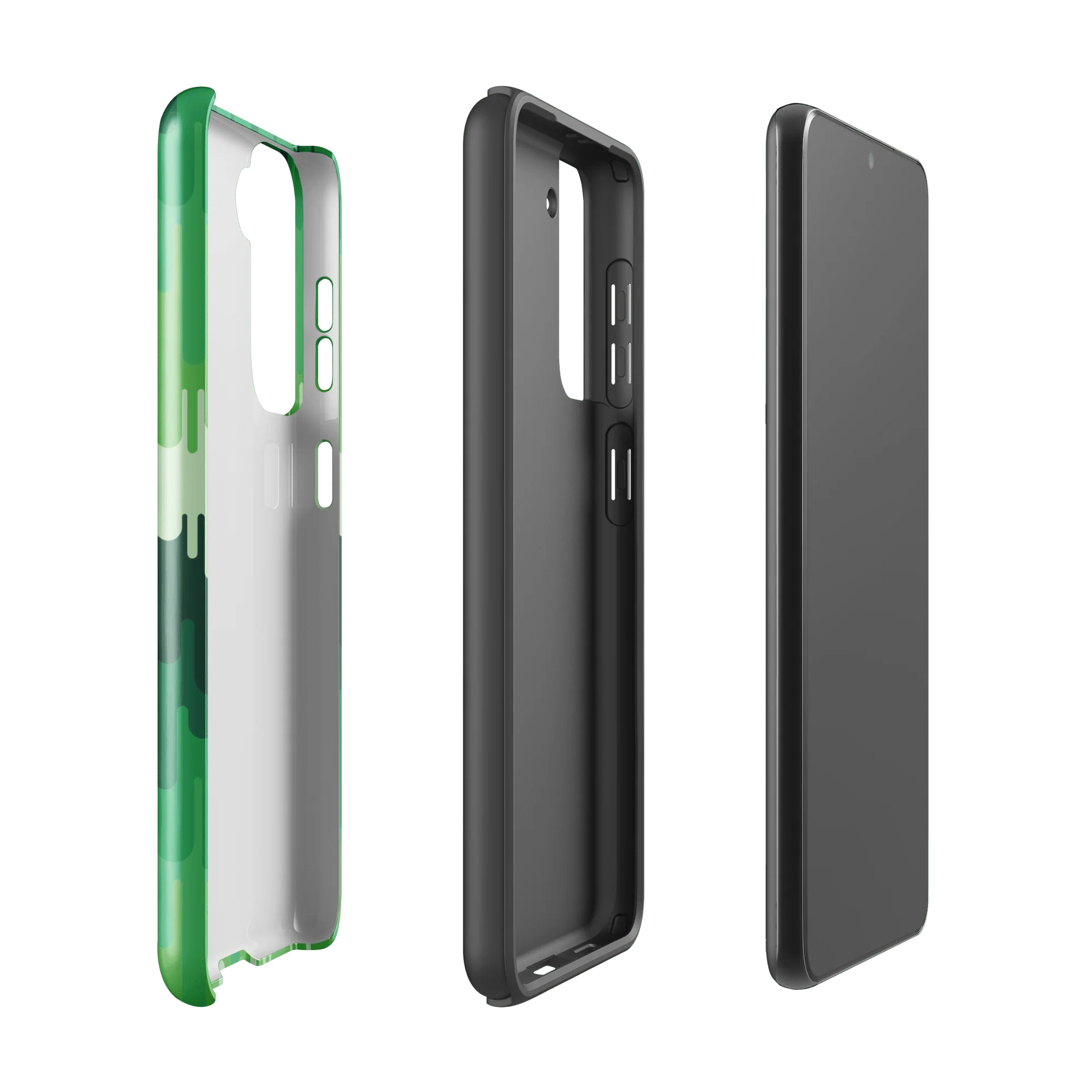 Slime Ombre Green Tough Phone Case - Samsung - Image 14