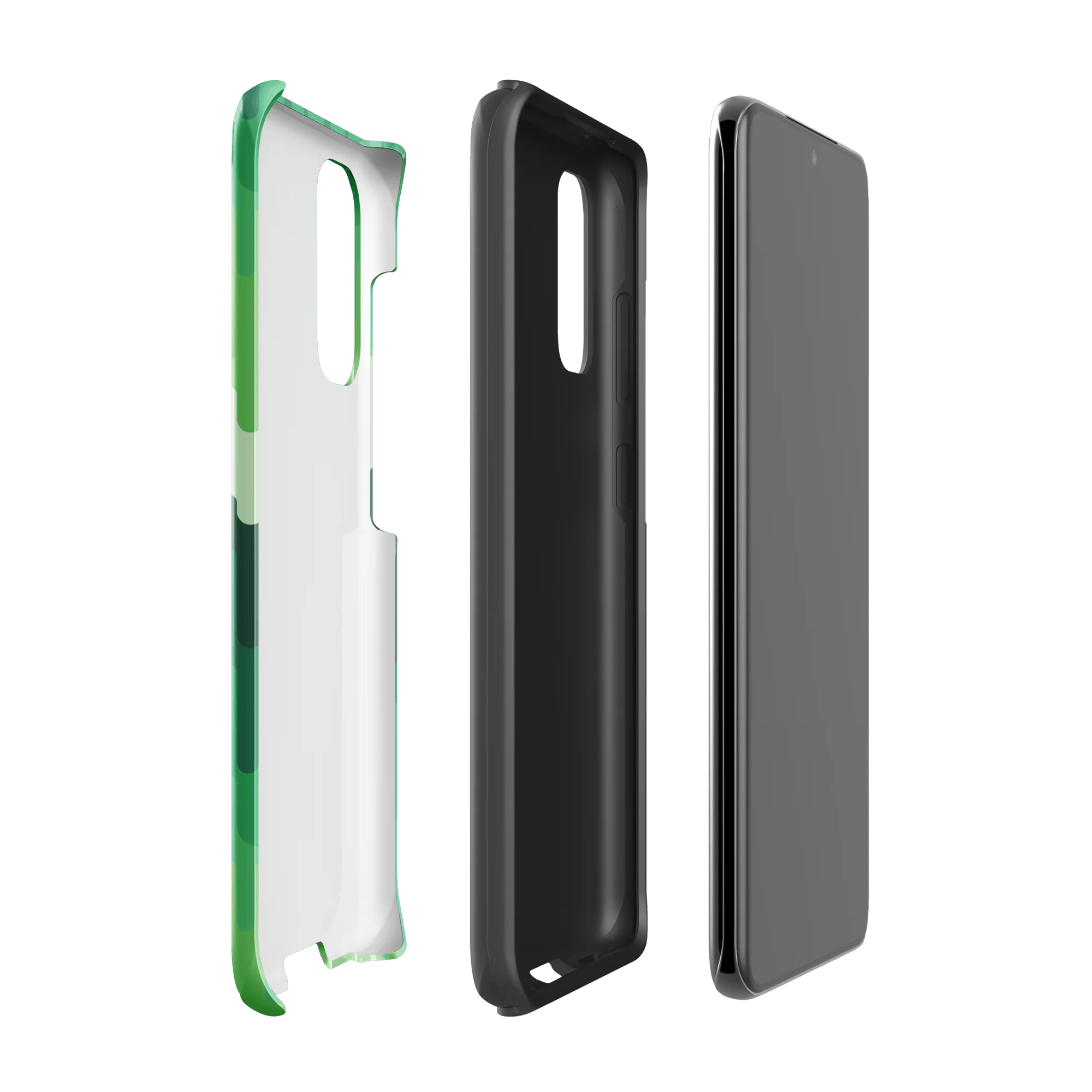 Slime Ombre Green Tough Phone Case - Samsung - Image 2