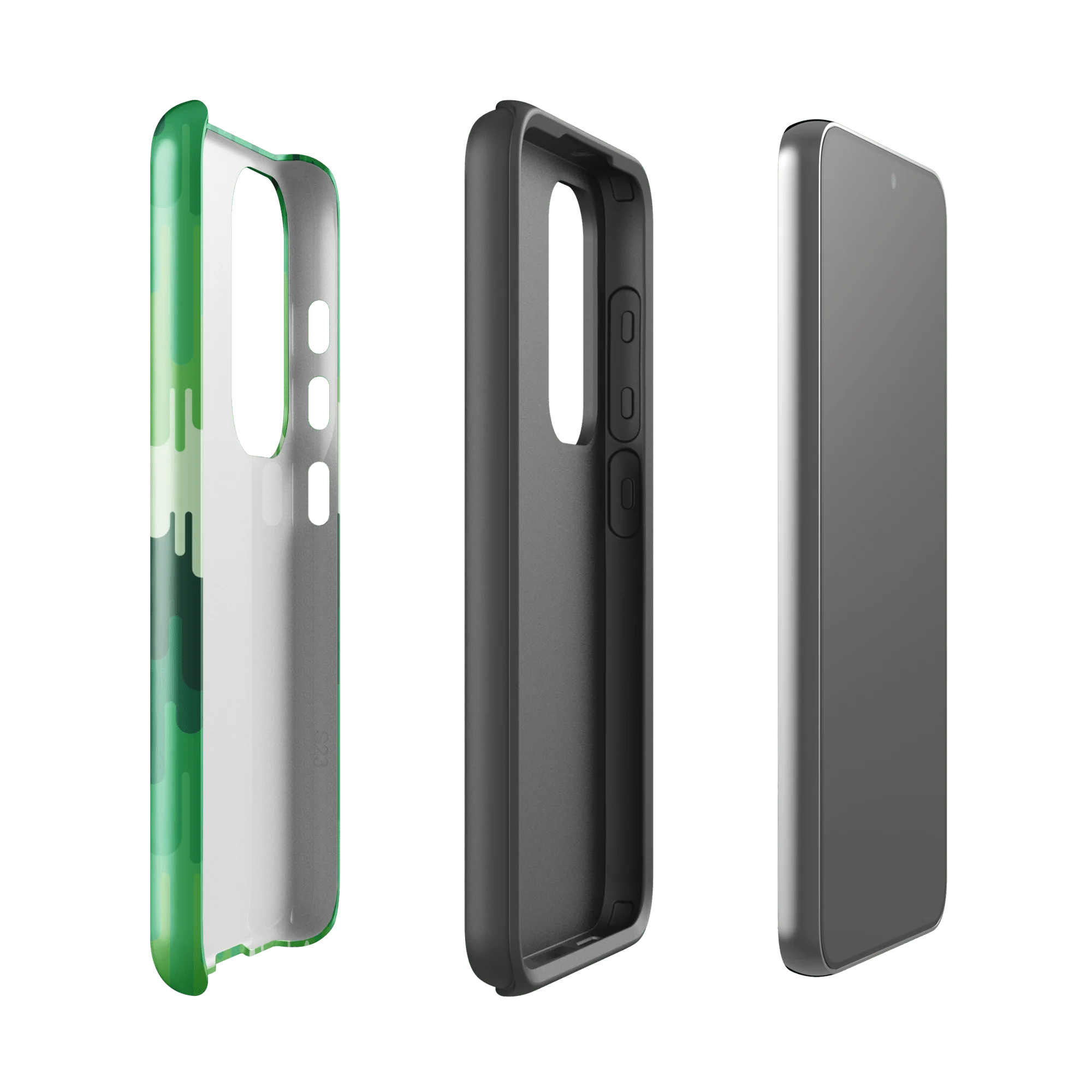 Slime Ombre Green Tough Phone Case - Samsung - Image 35