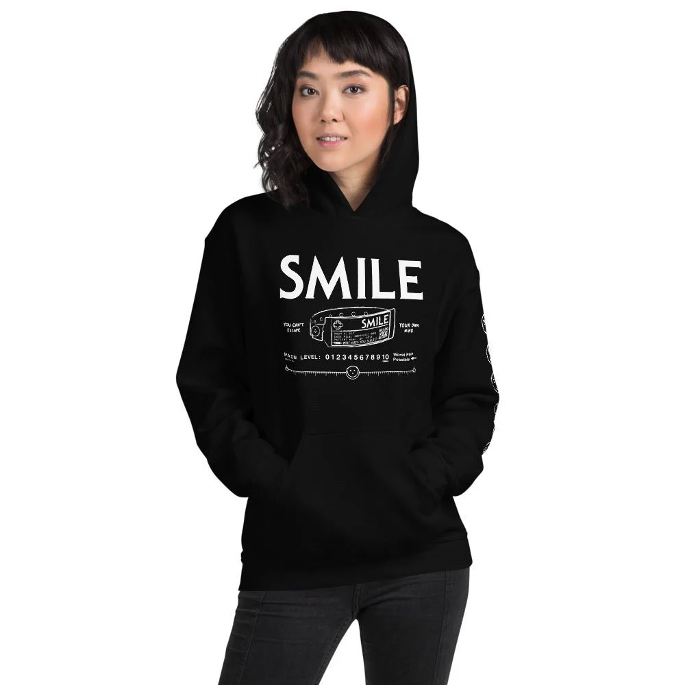 Smile Pain Level Unisex Hoodie - Image 4