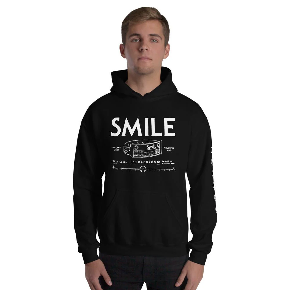 Smile Pain Level Unisex Hoodie - Image 5
