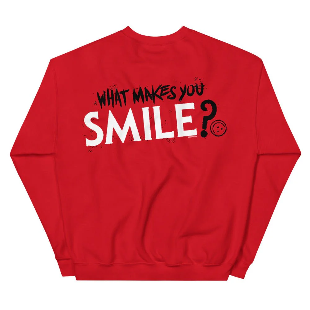 Smile What Makes You Smile? Unisex Crewneck Sweatshirt - Image 2