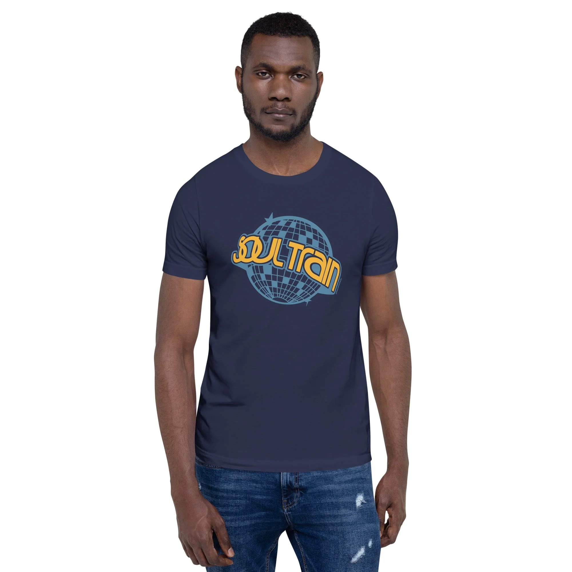Soul Train Disco Ball Adult Short Sleeve T-Shirt - Image 7