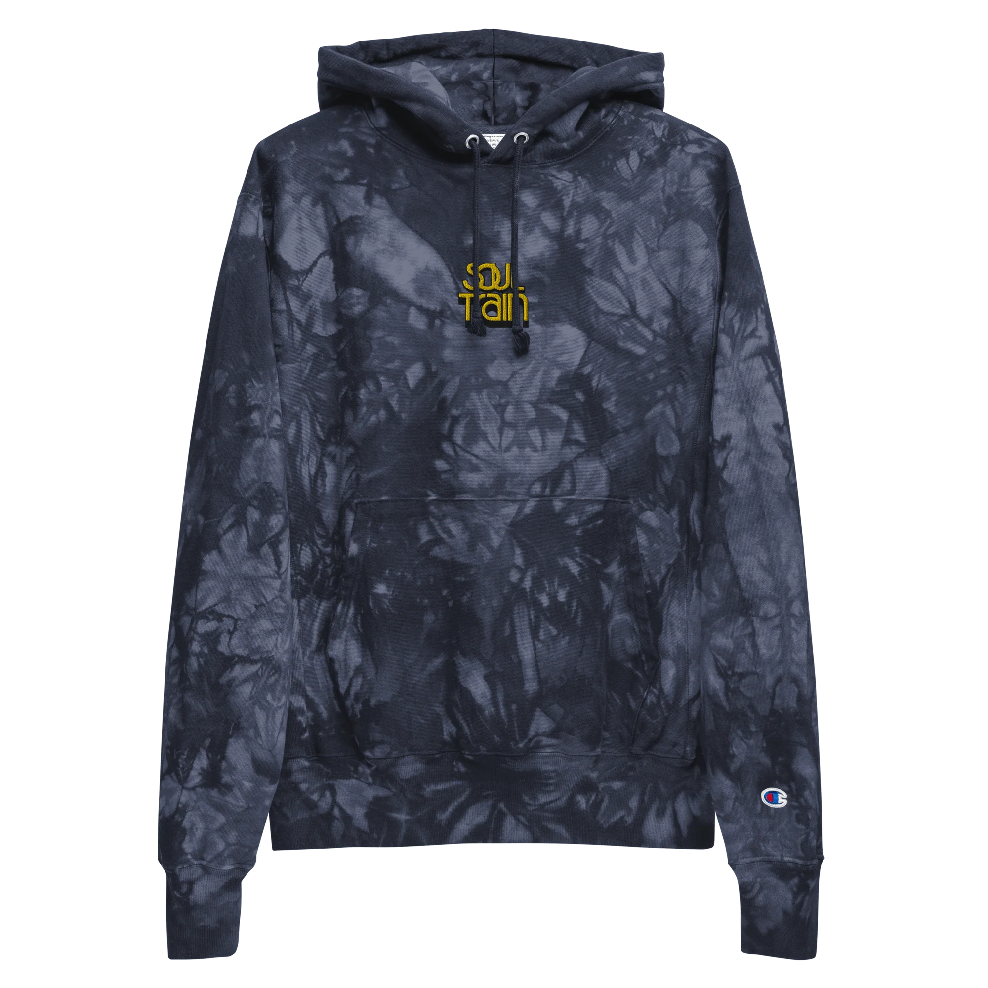 Soul Train Logo Unisex Champion Tie Dye Hoodie - Image 2