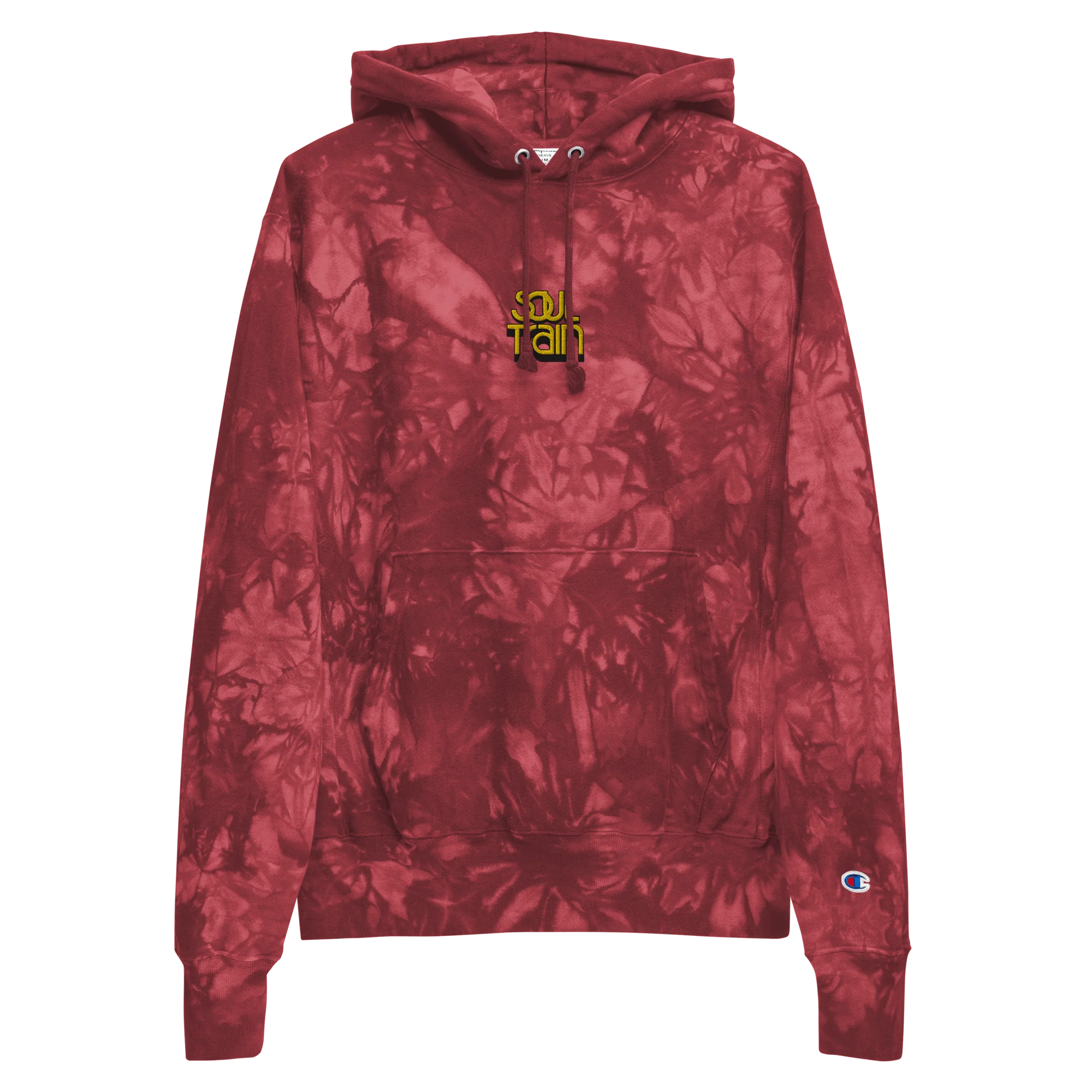 Soul Train Logo Unisex Champion Tie Dye Hoodie - Image 3
