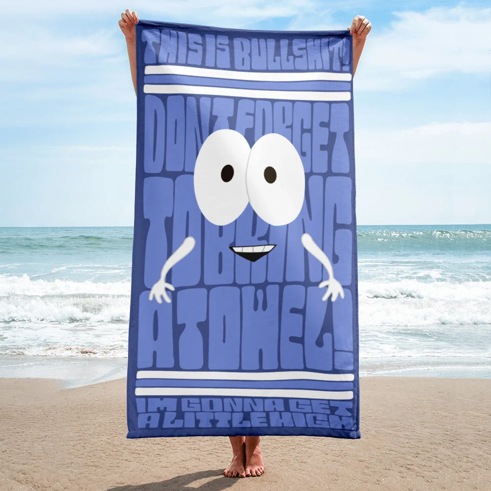 South Park Beach Towel 420 Towelie Quote - Image 2