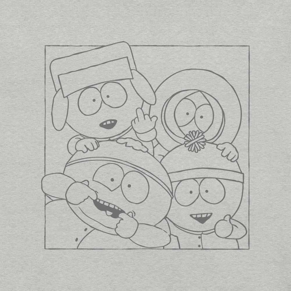 South Park Boys Outline Unisex T-Shirt - Image 2