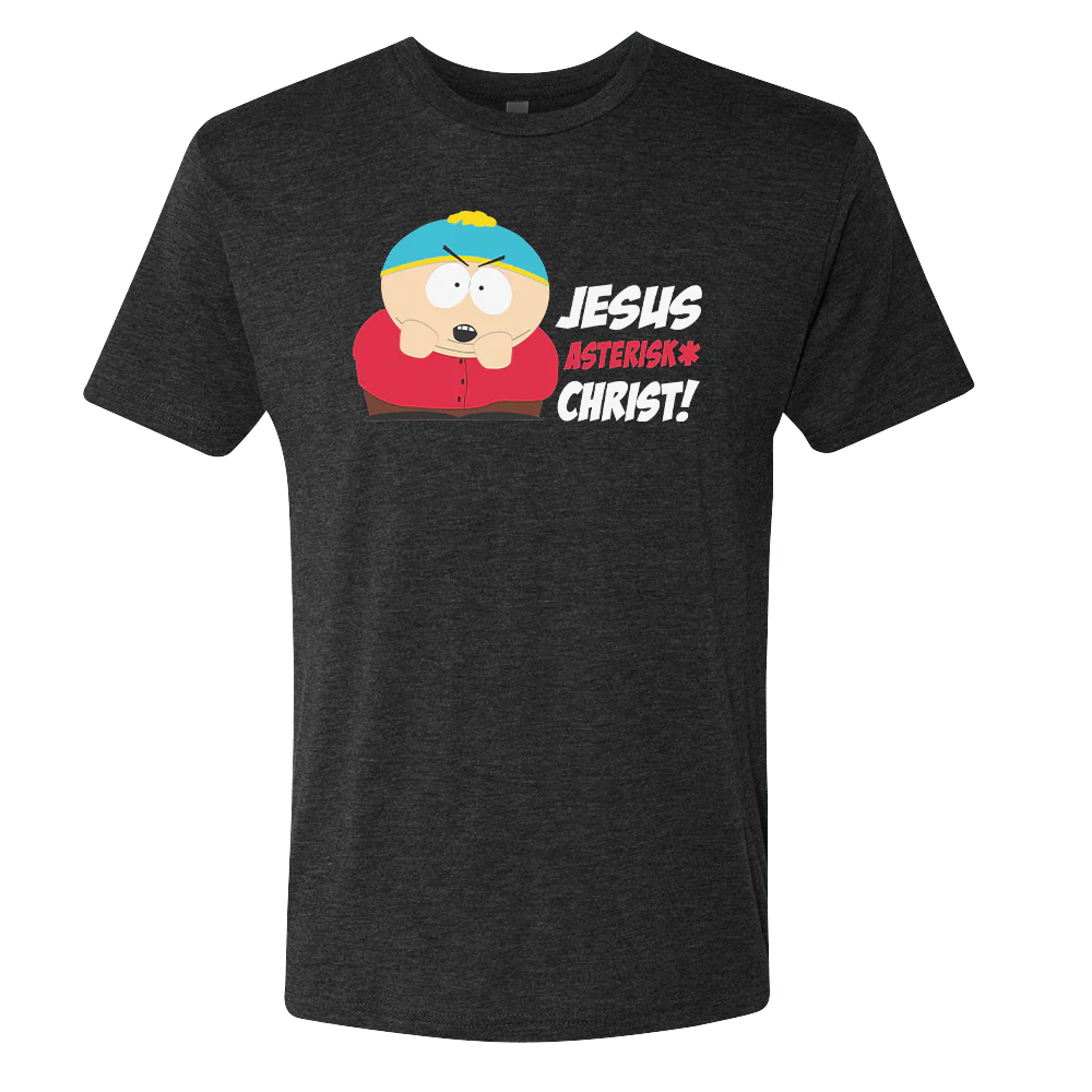 South Park Cartman Jesus Christ Men's Tri-Blend T-Shirt